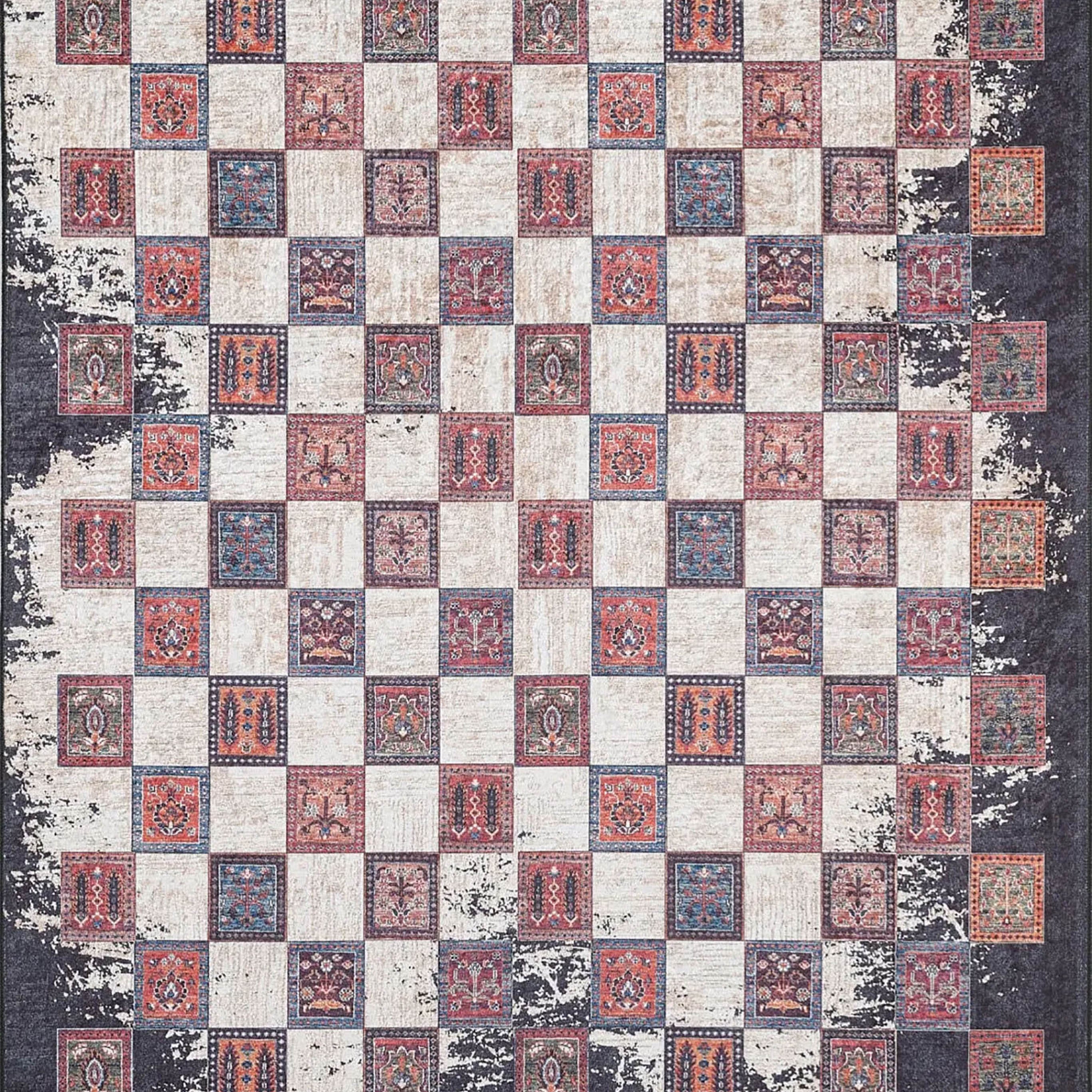Gianna Turkish Distressed Ethnic Vintage Luxury Rug
