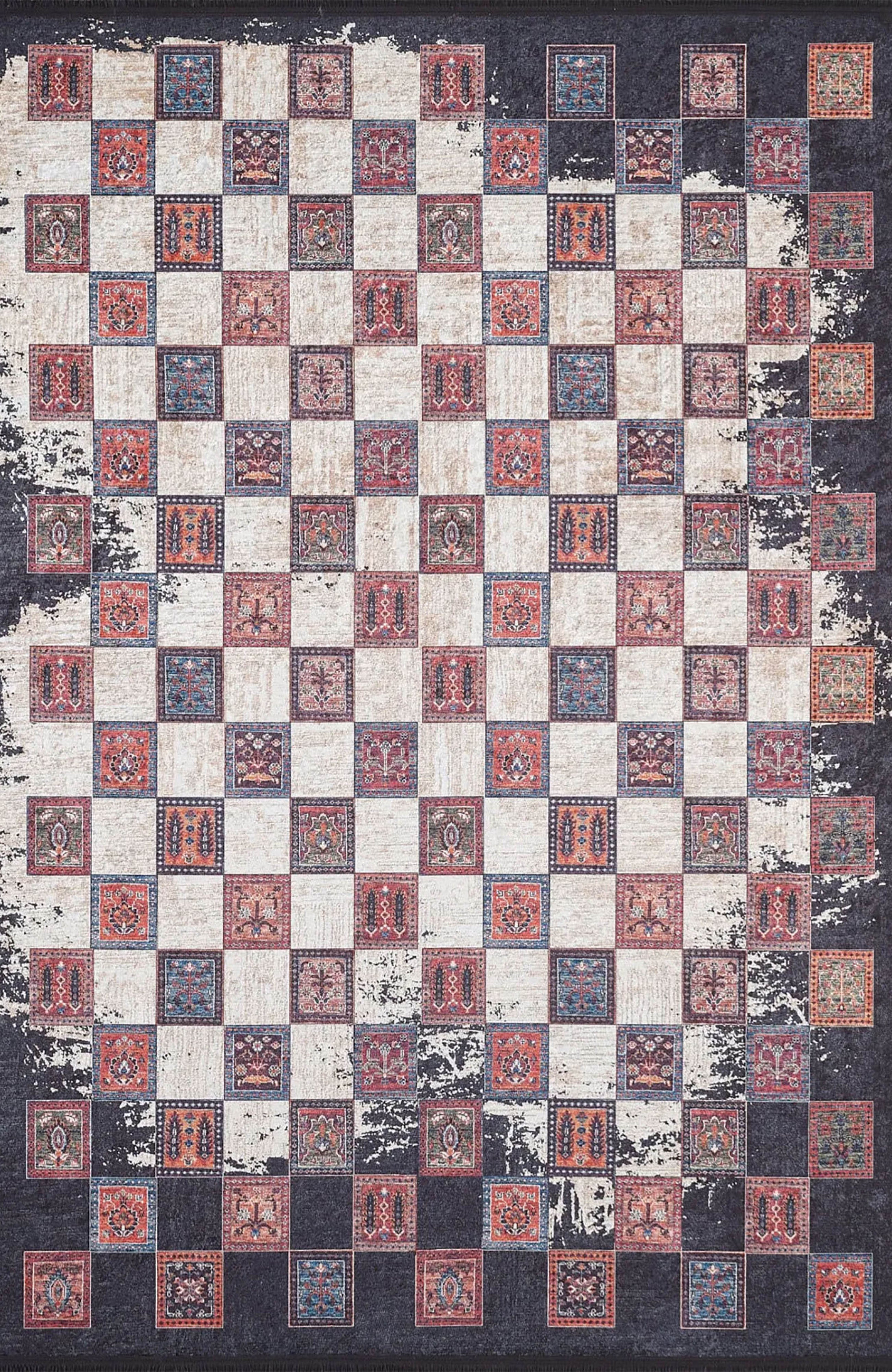 Gianna Turkish Distressed Ethnic Vintage Luxury Rug