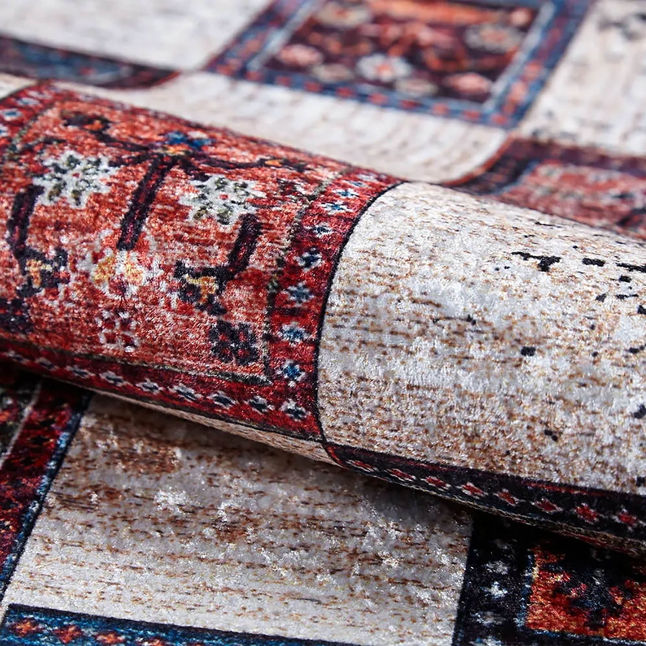 Gianna Turkish Distressed Ethnic Vintage Luxury Rug