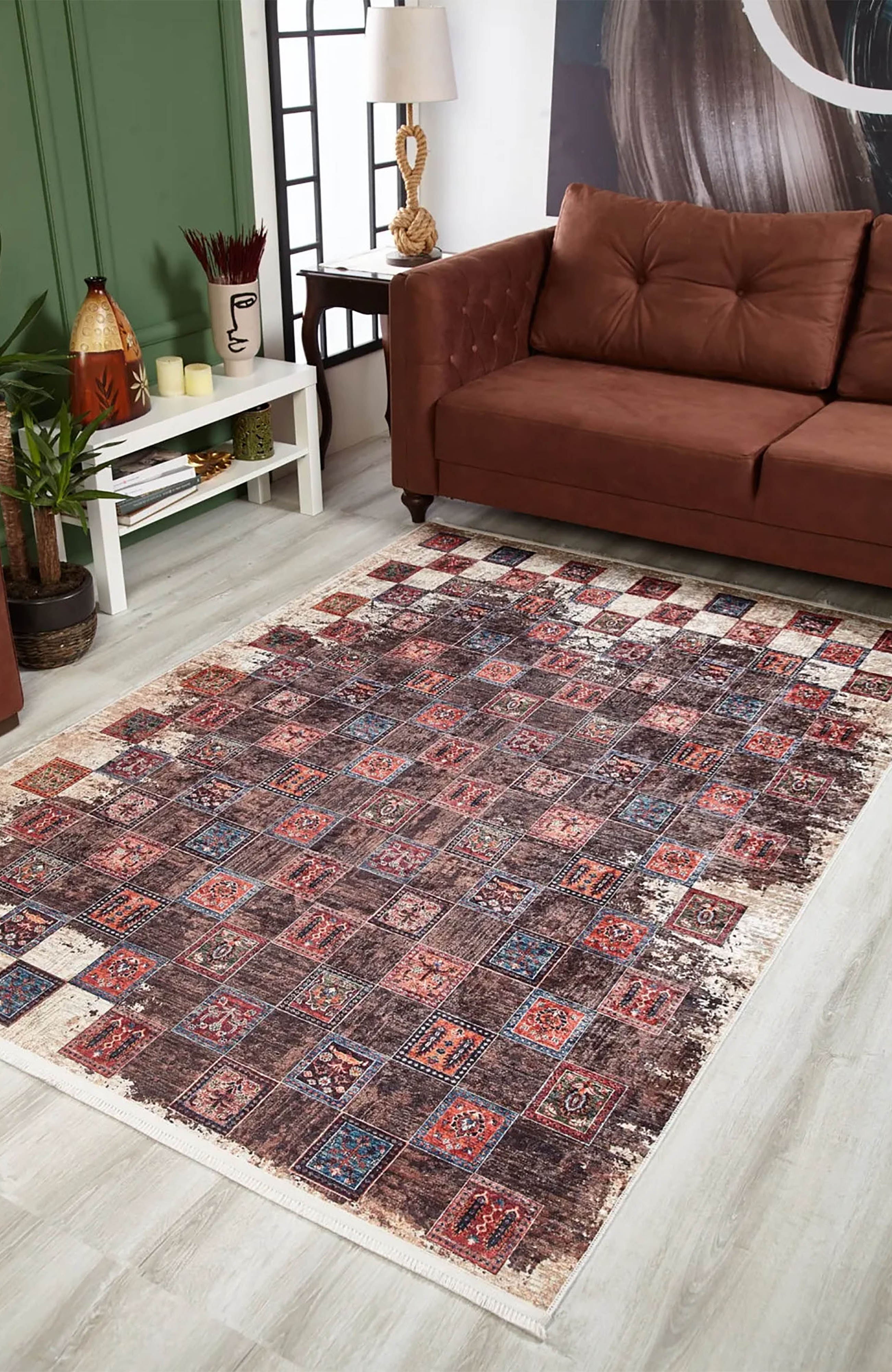 Isla Turkish Distressed Antique Style Bohemian Luxury Rug
