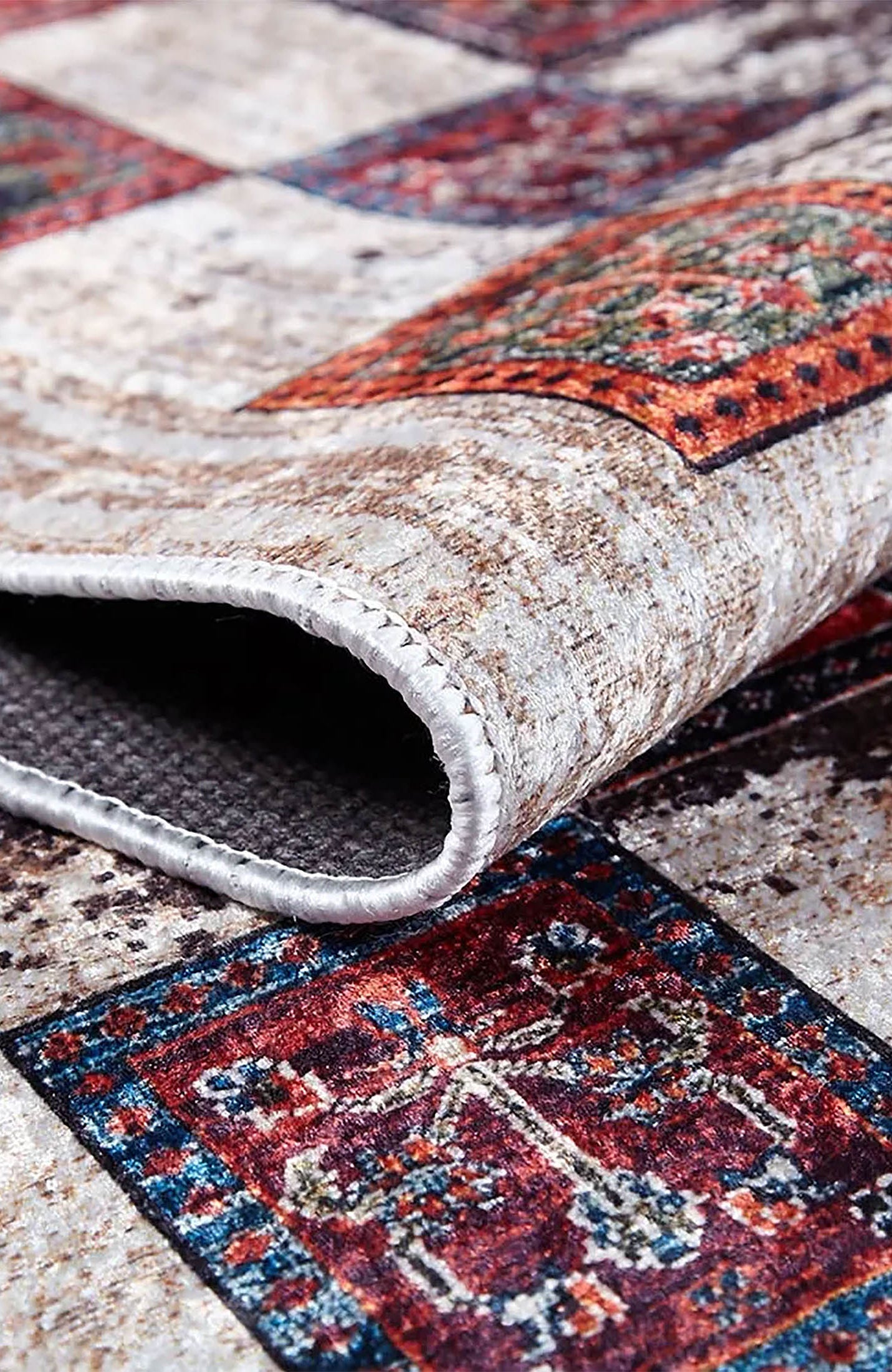 Isla Turkish Distressed Antique Style Bohemian Luxury Rug