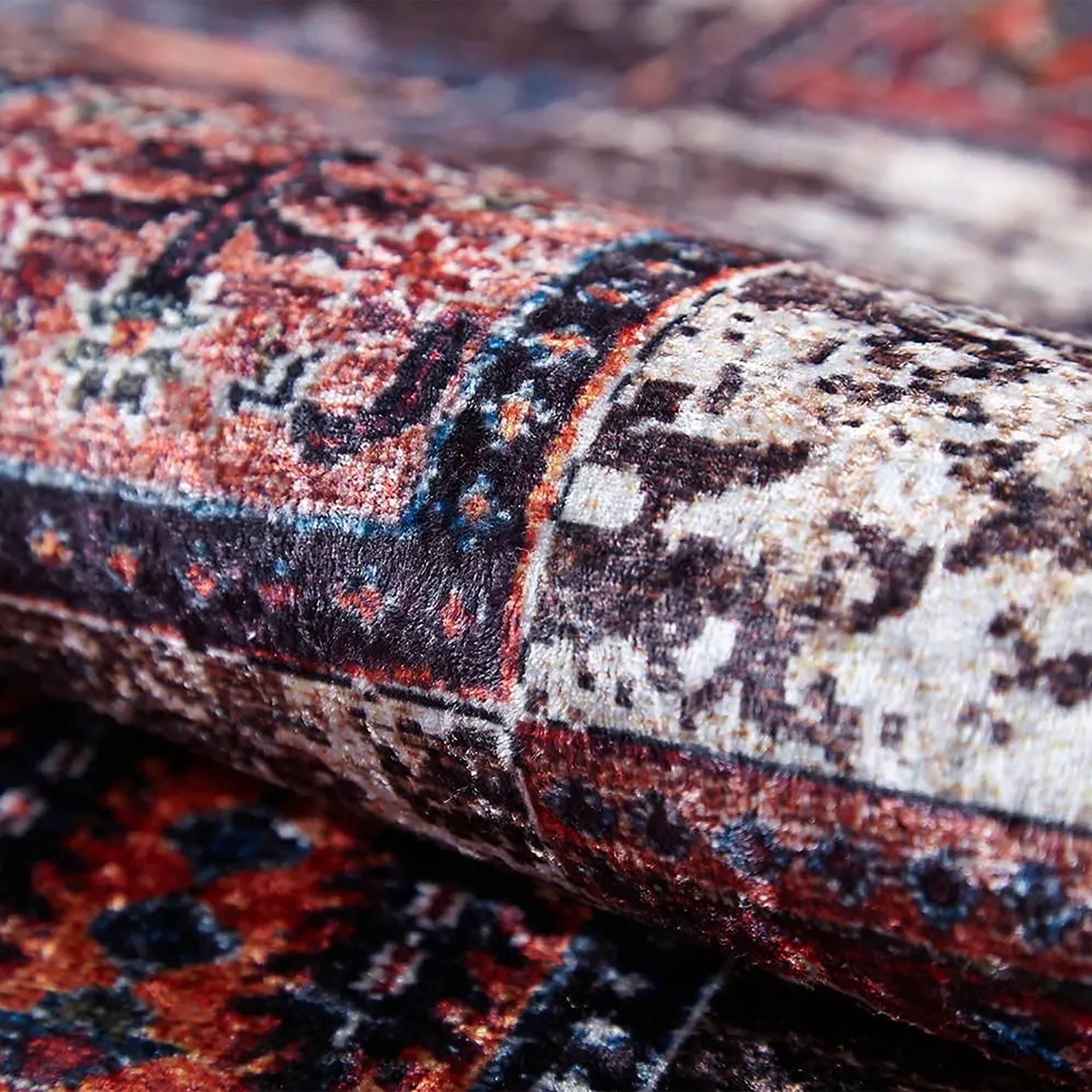 Isla Turkish Distressed Antique Style Bohemian Luxury Rug