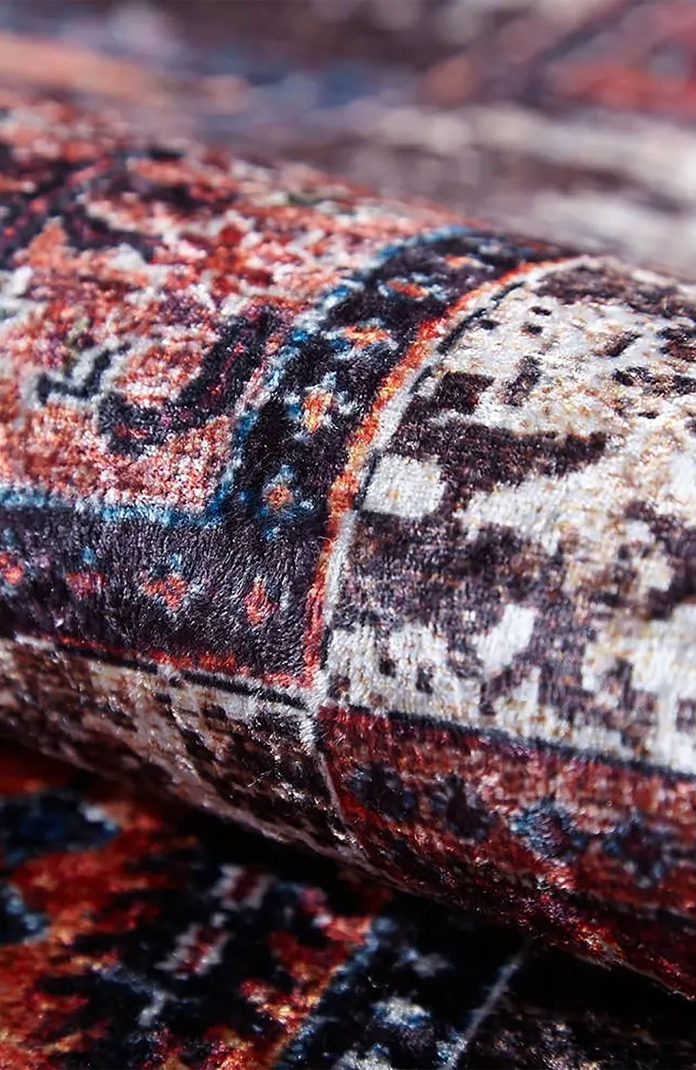 Isla Turkish Distressed Antique Style Bohemian Luxury Rug