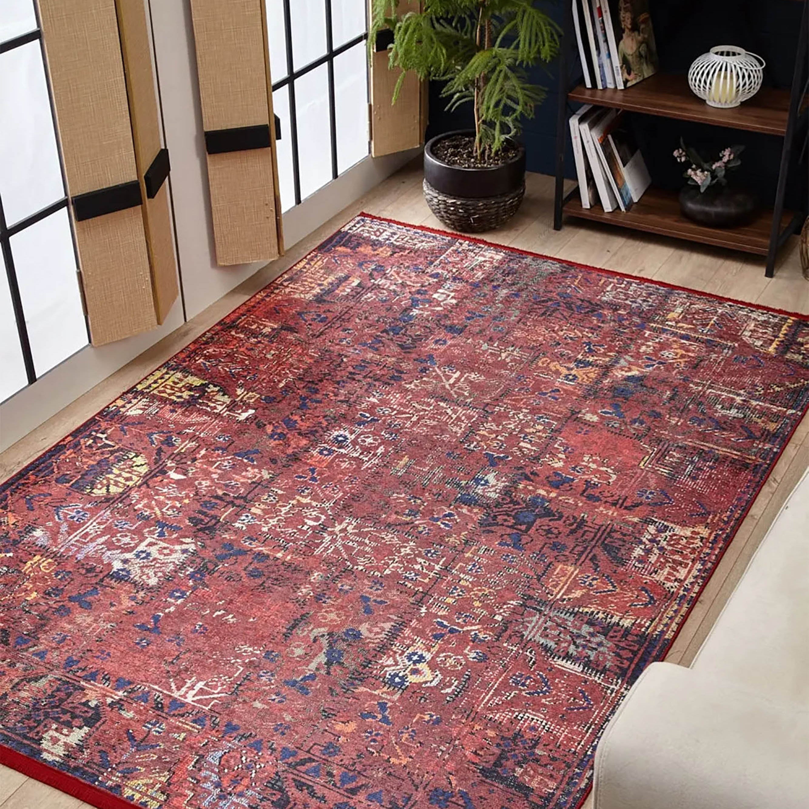 Nancy Turkish Vintage Red Anatolian Decorative Rug
