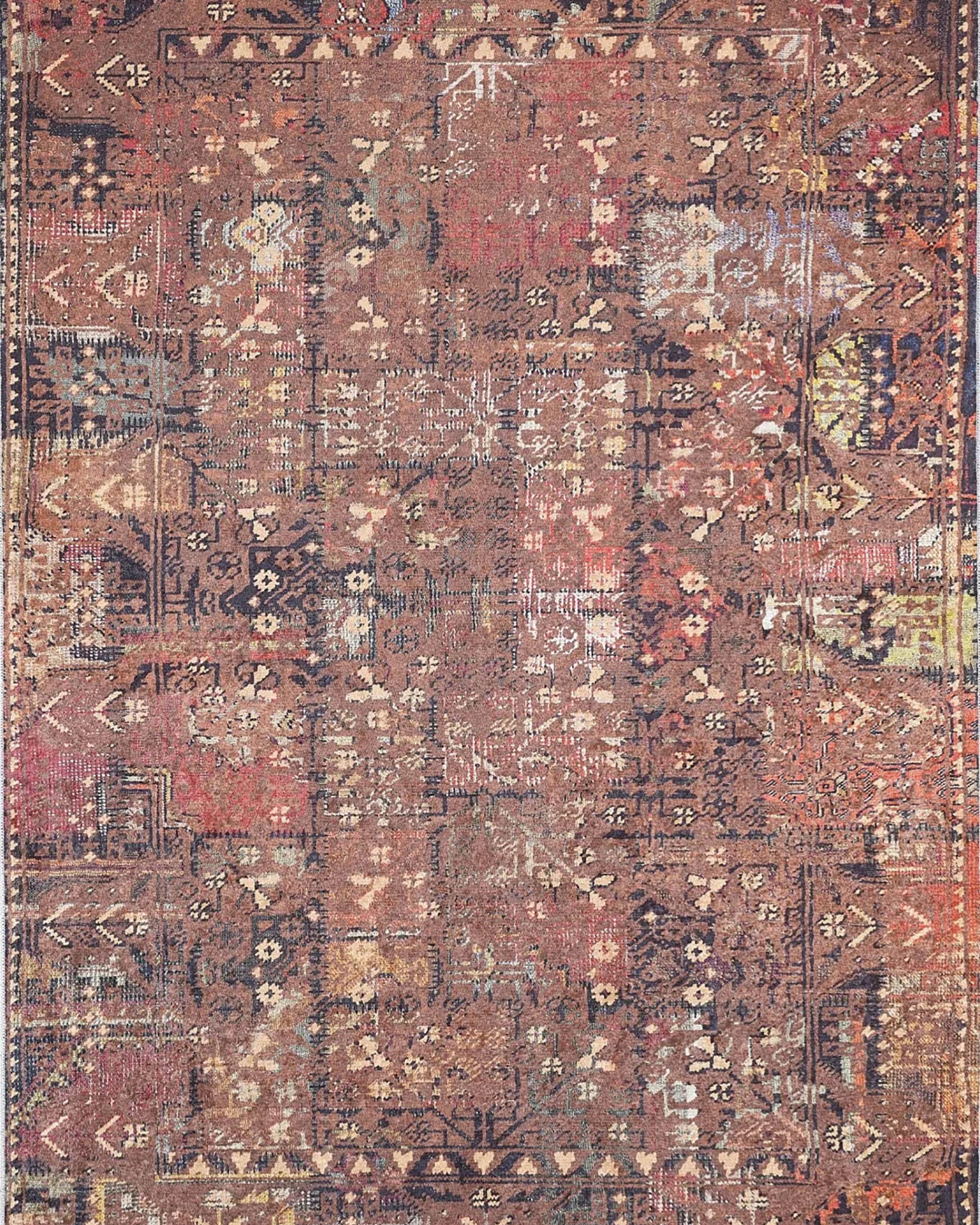 Ayra Turkish Brick Color Oushak Rug