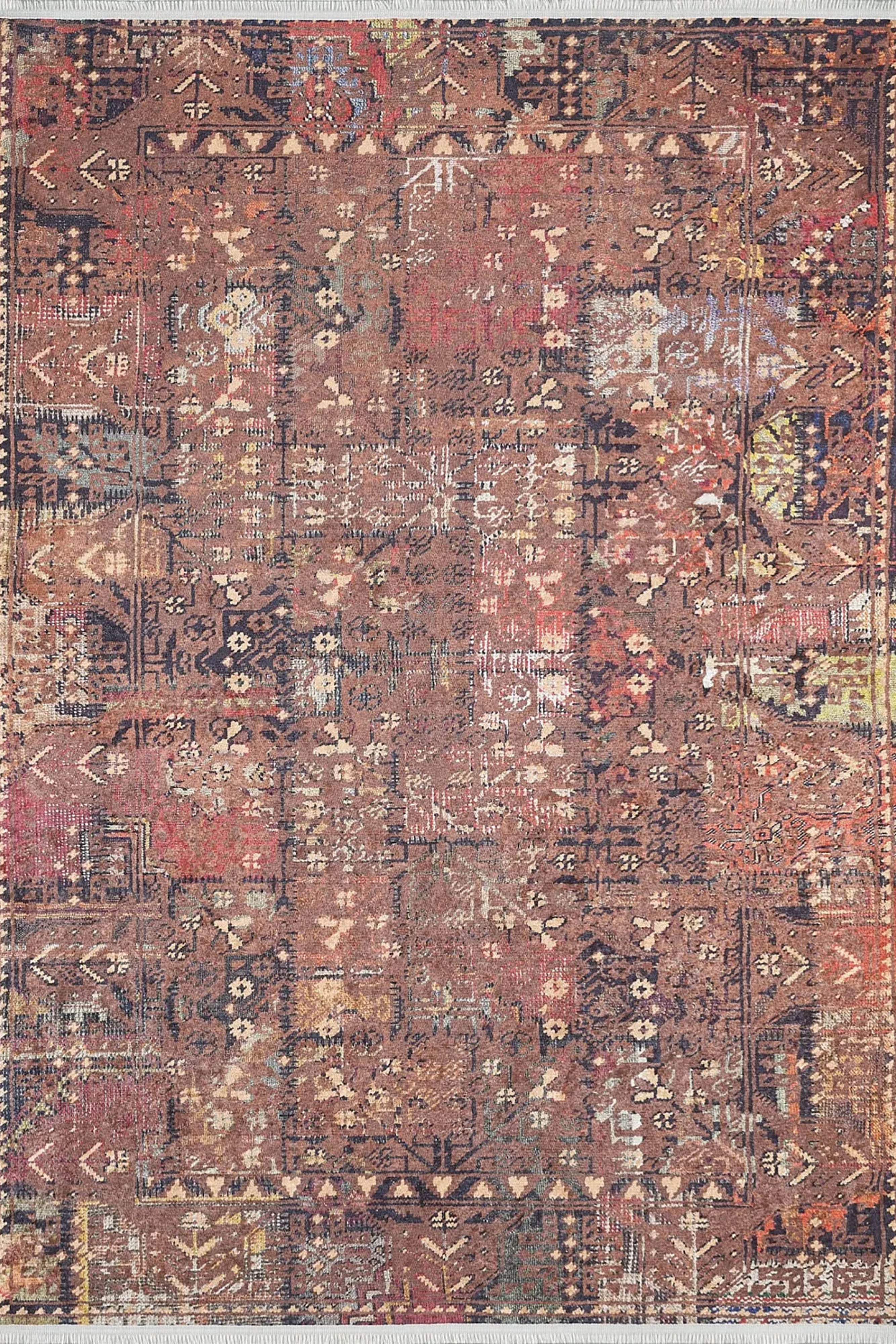 Ayra Turkish Brick Color Oushak Rug