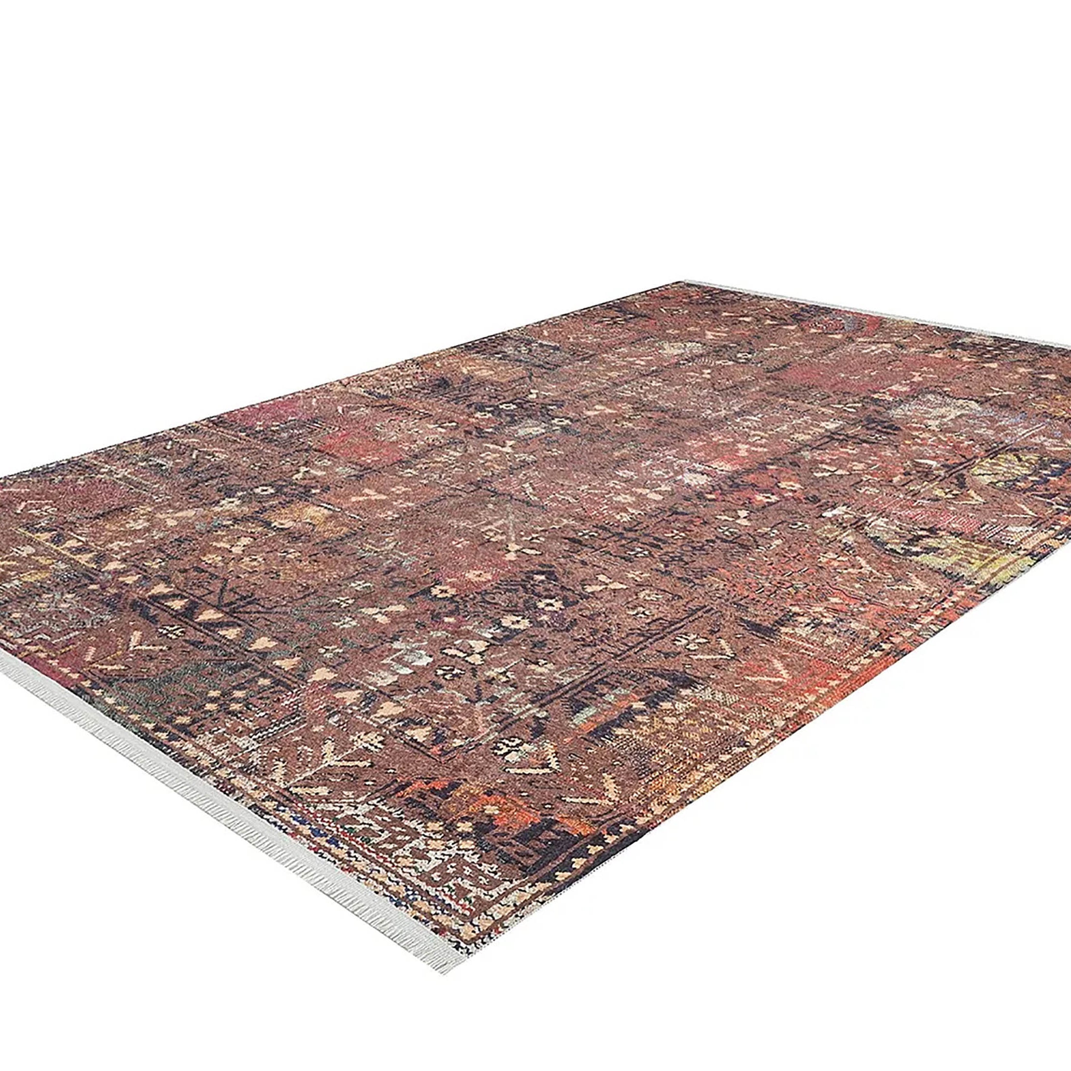 Ayra Turkish Brick Color Oushak Rug