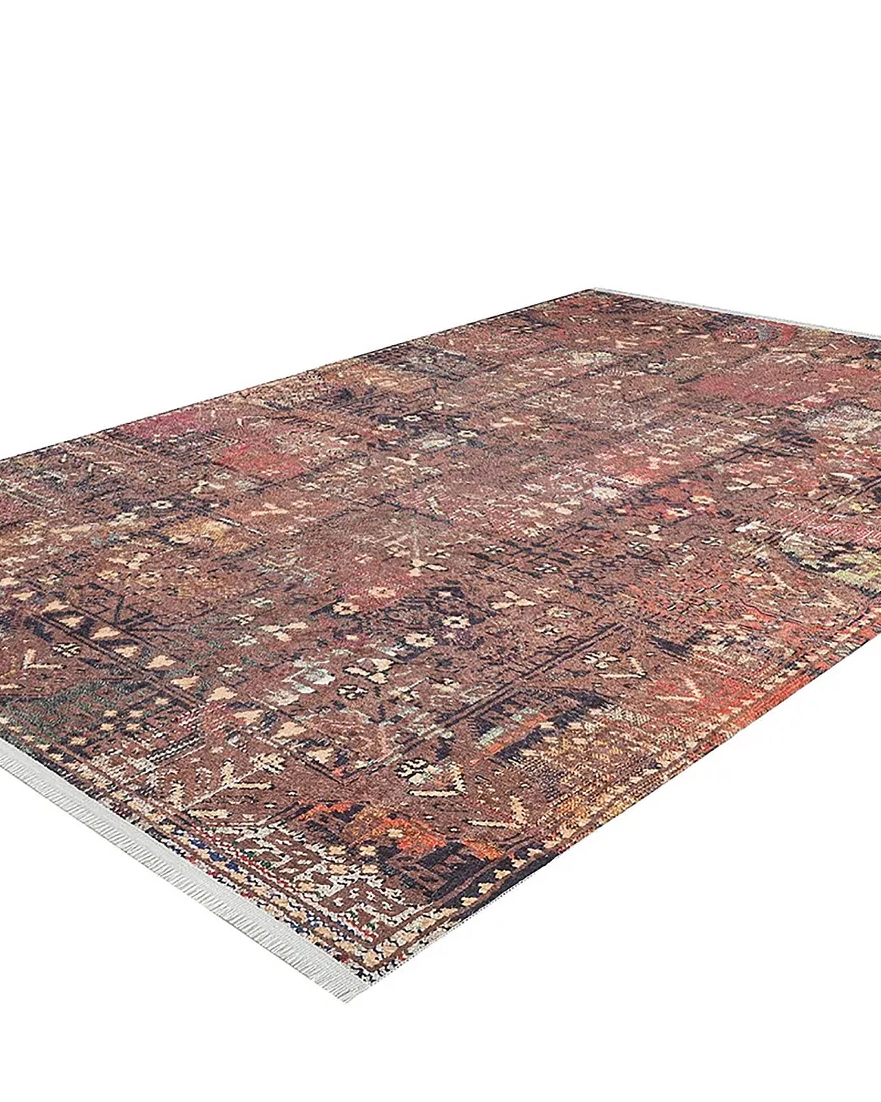 Ayra Turkish Brick Color Oushak Rug