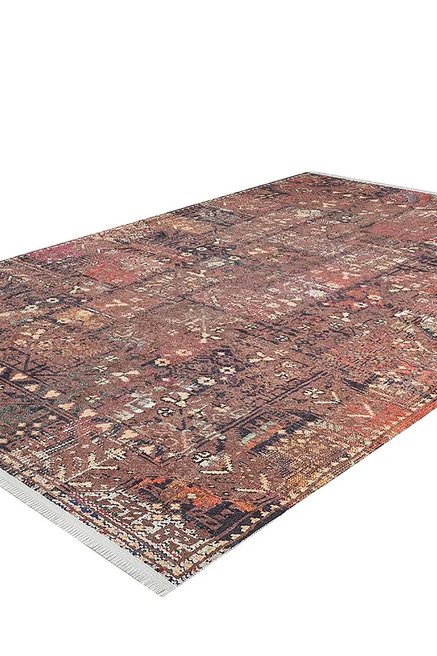 Ayra Turkish Brick Color Oushak Rug