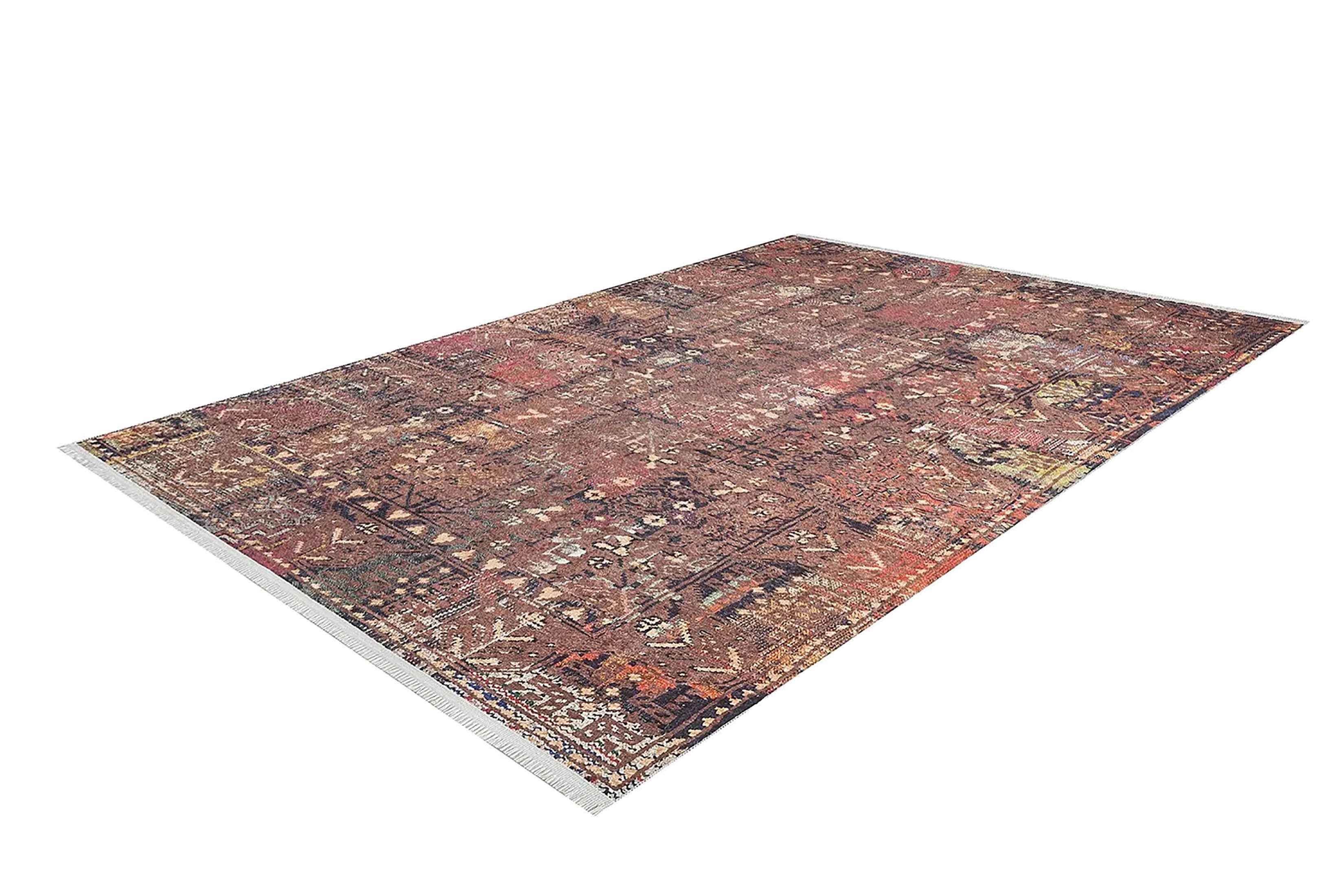 Ayra Turkish Brick Color Oushak Rug