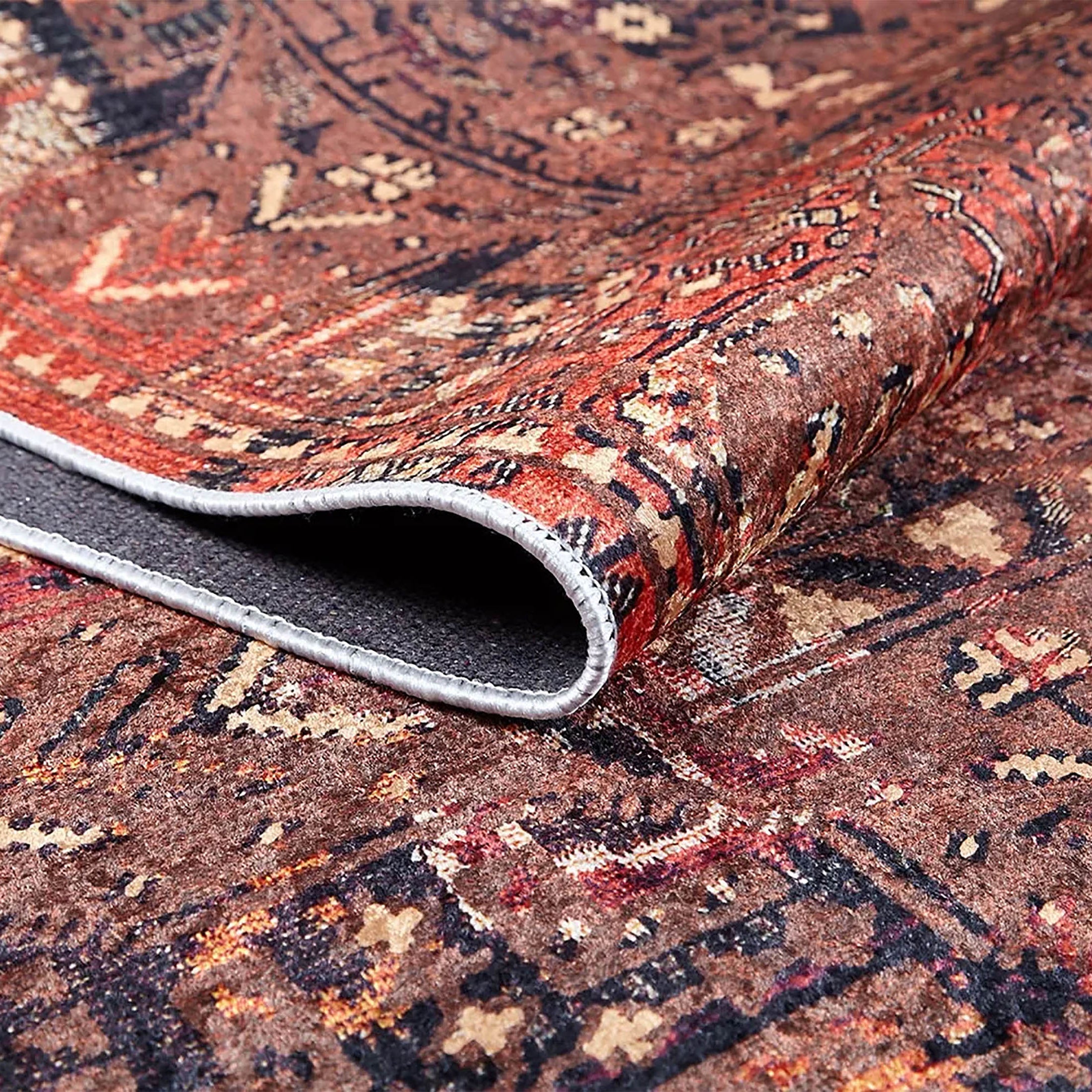 Ayra Turkish Brick Color Oushak Rug