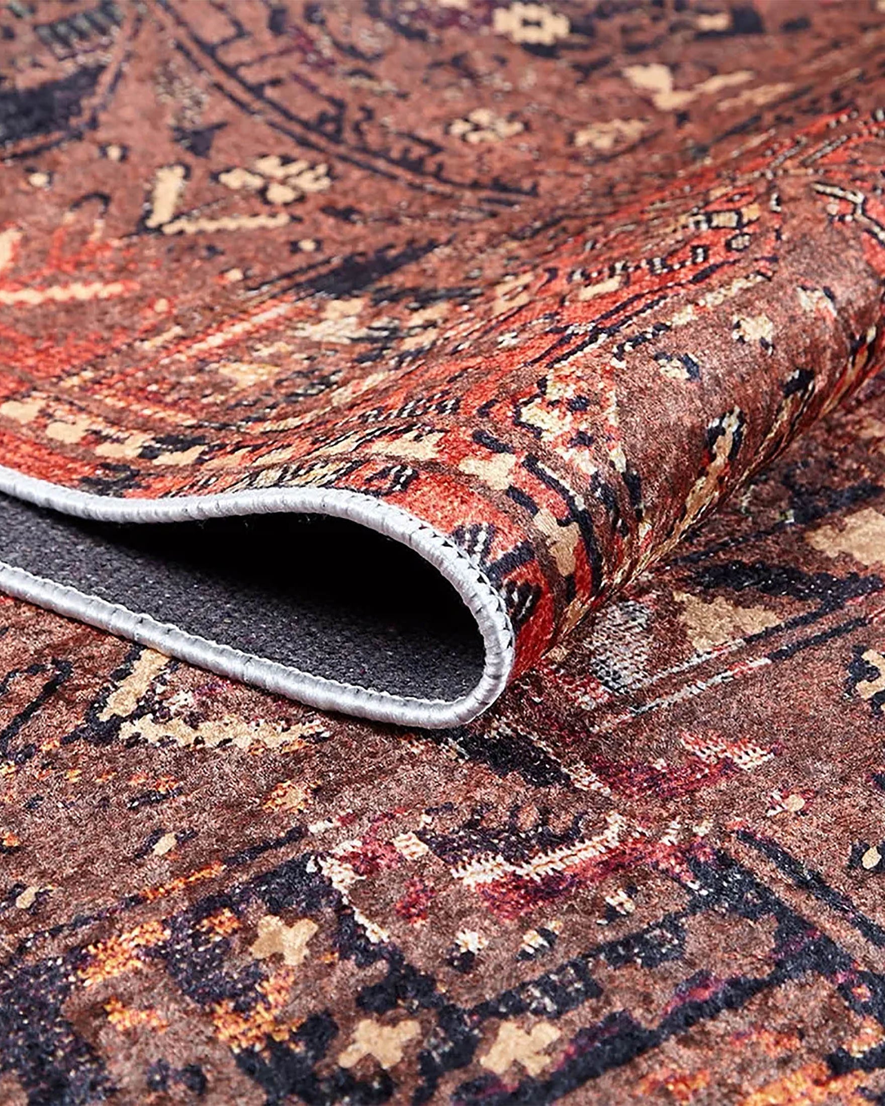 Ayra Turkish Brick Color Oushak Rug