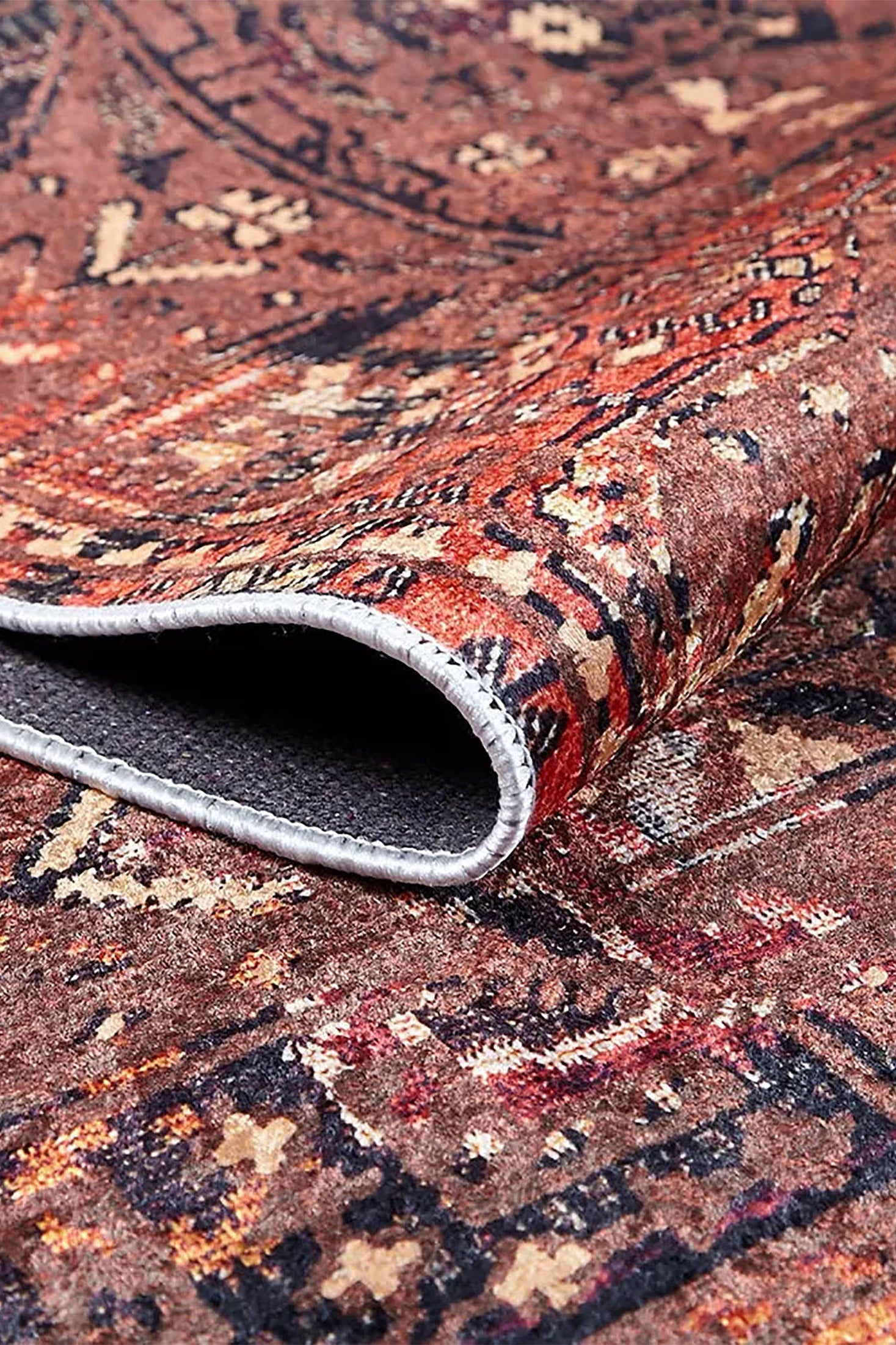 Ayra Turkish Brick Color Oushak Rug