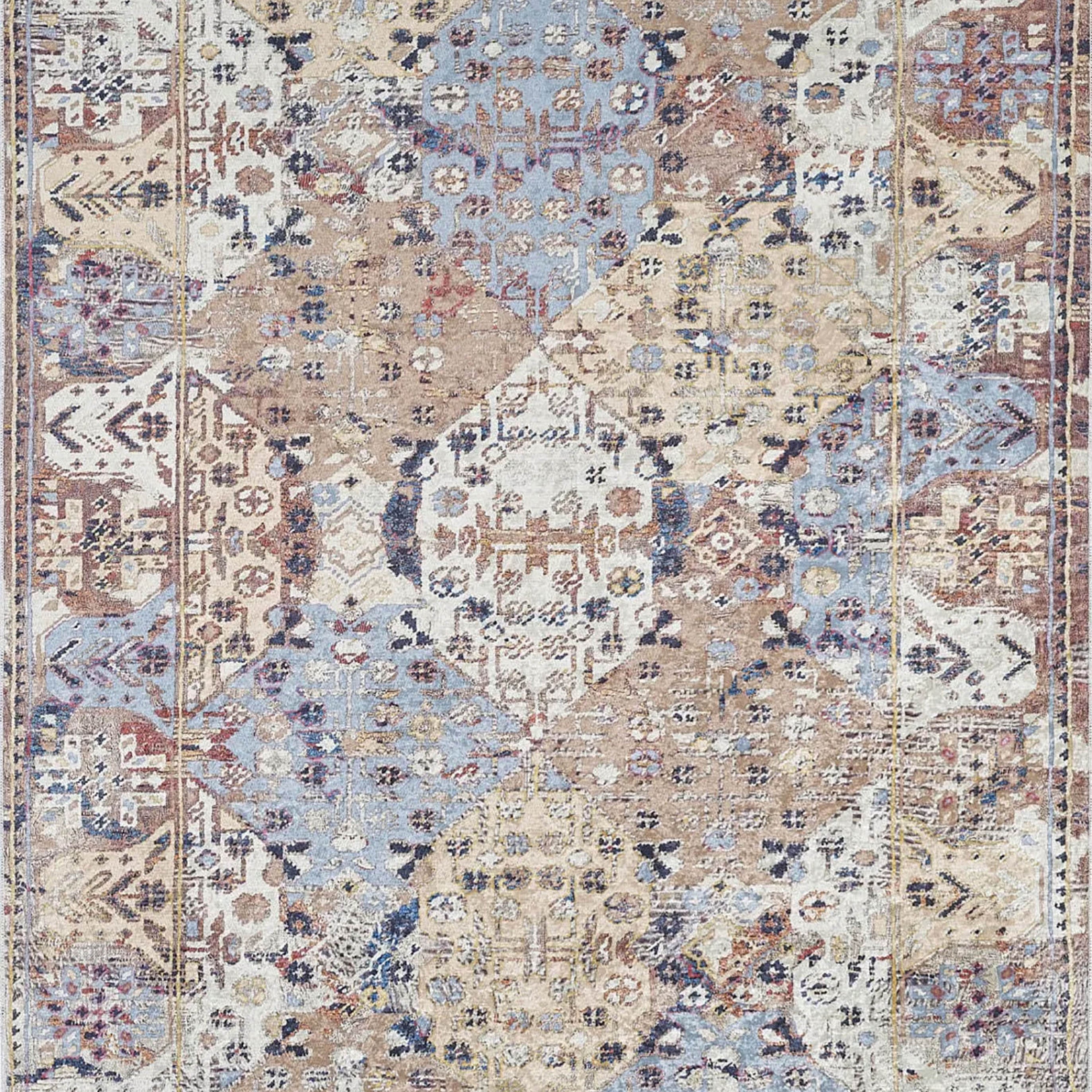 Kenia Turkish Bohemian Modern Beige Rug