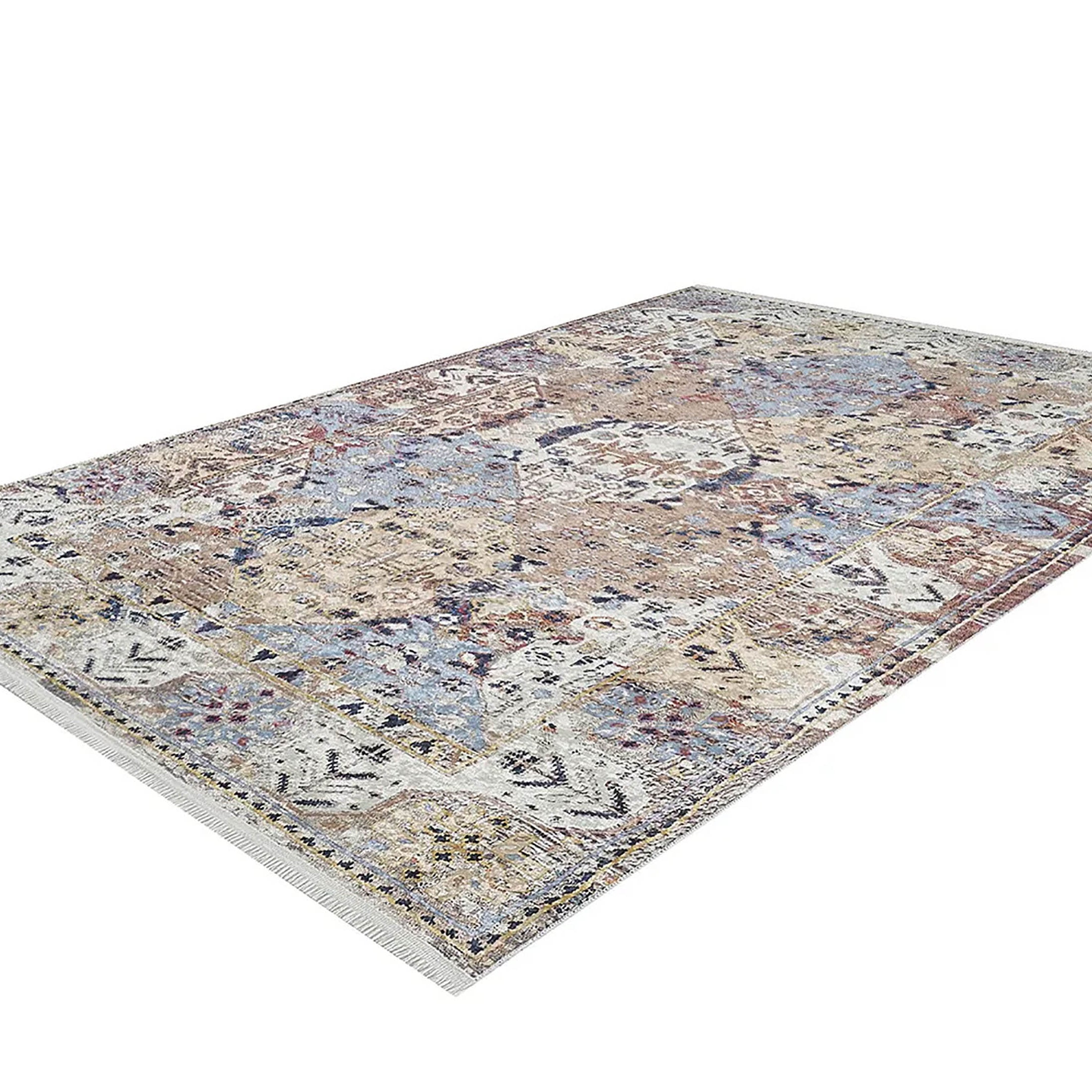 Kenia Turkish Bohemian Modern Beige Rug