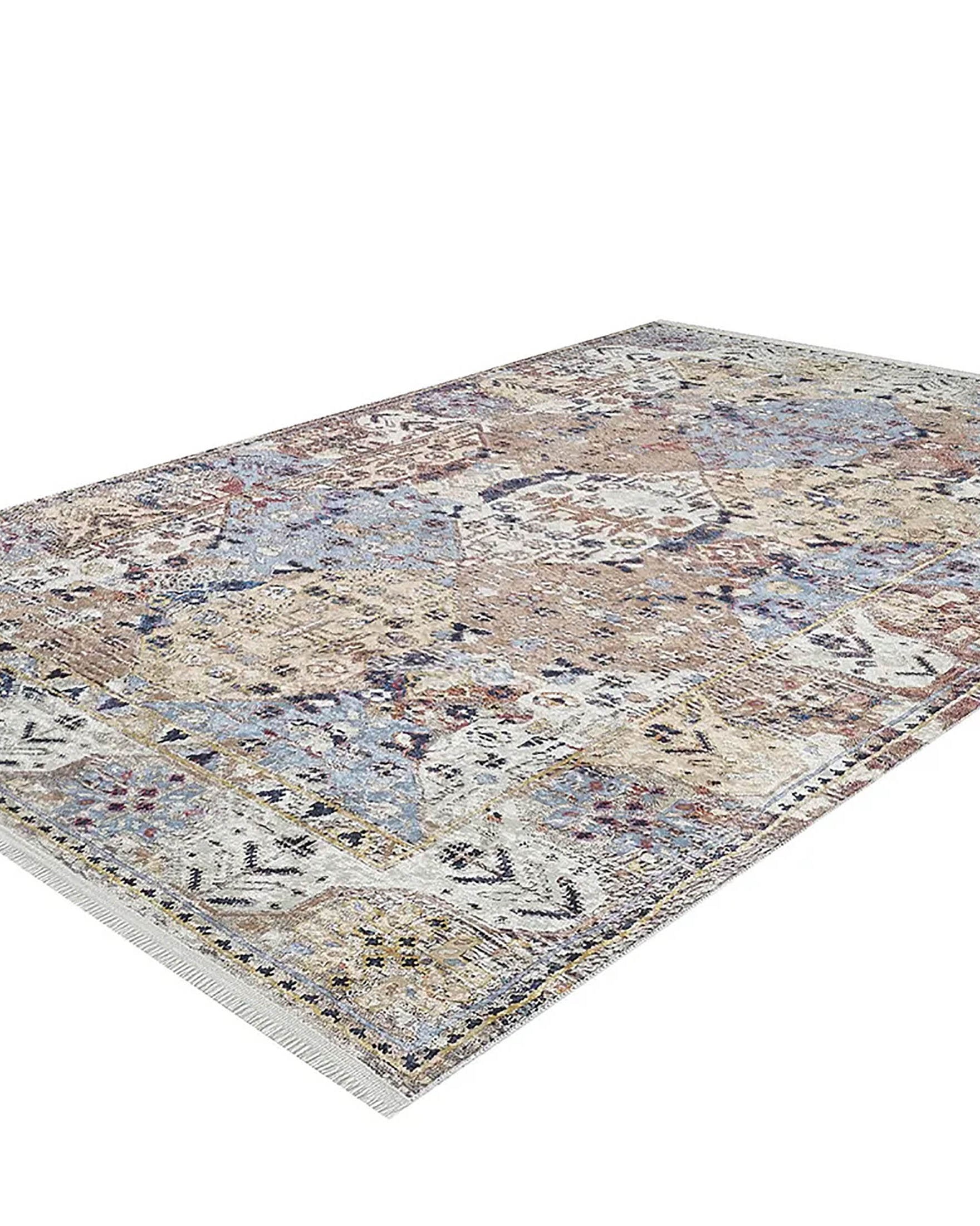 Kenia Turkish Bohemian Modern Beige Rug