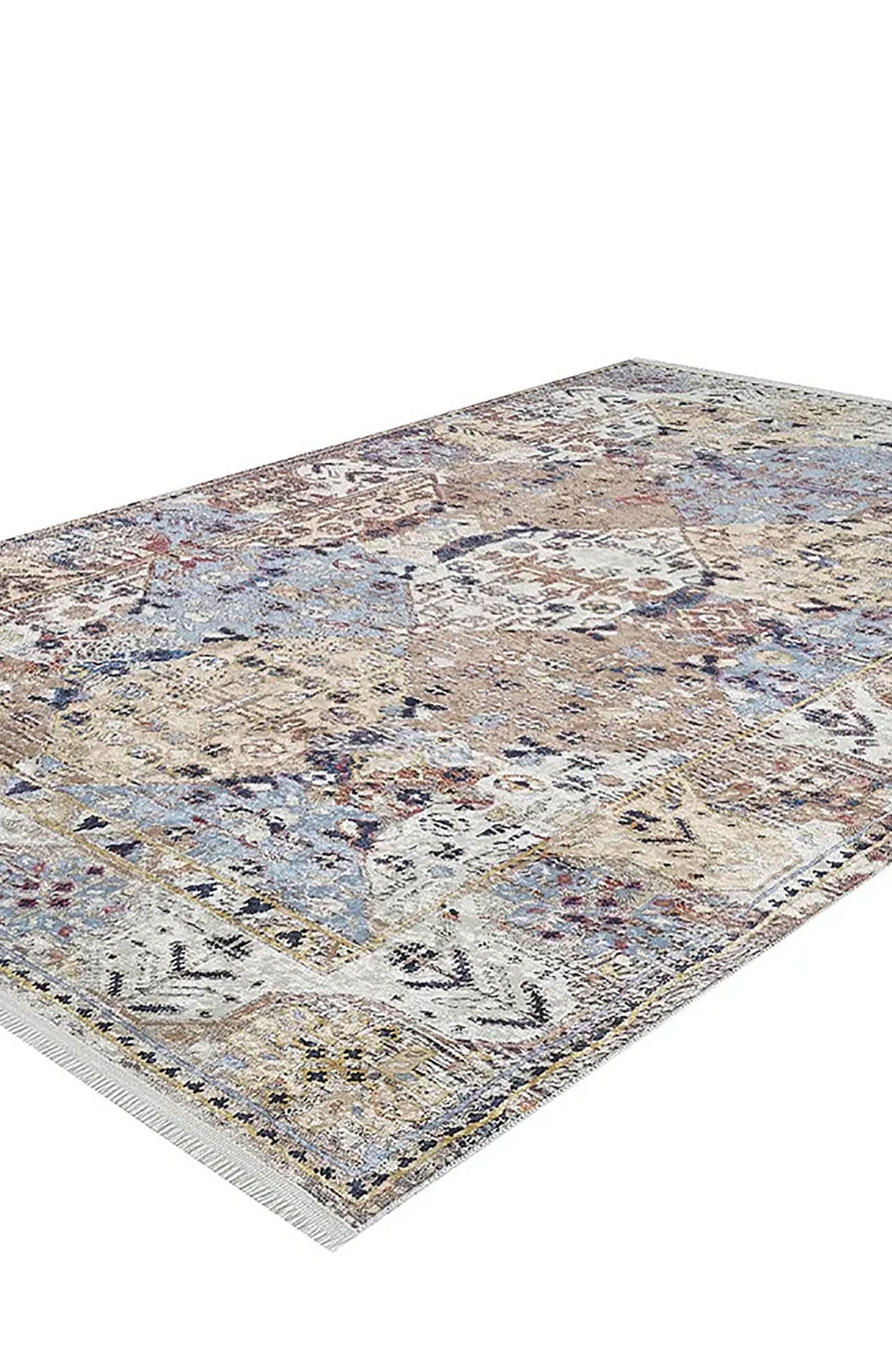 Kenia Turkish Bohemian Modern Beige Rug