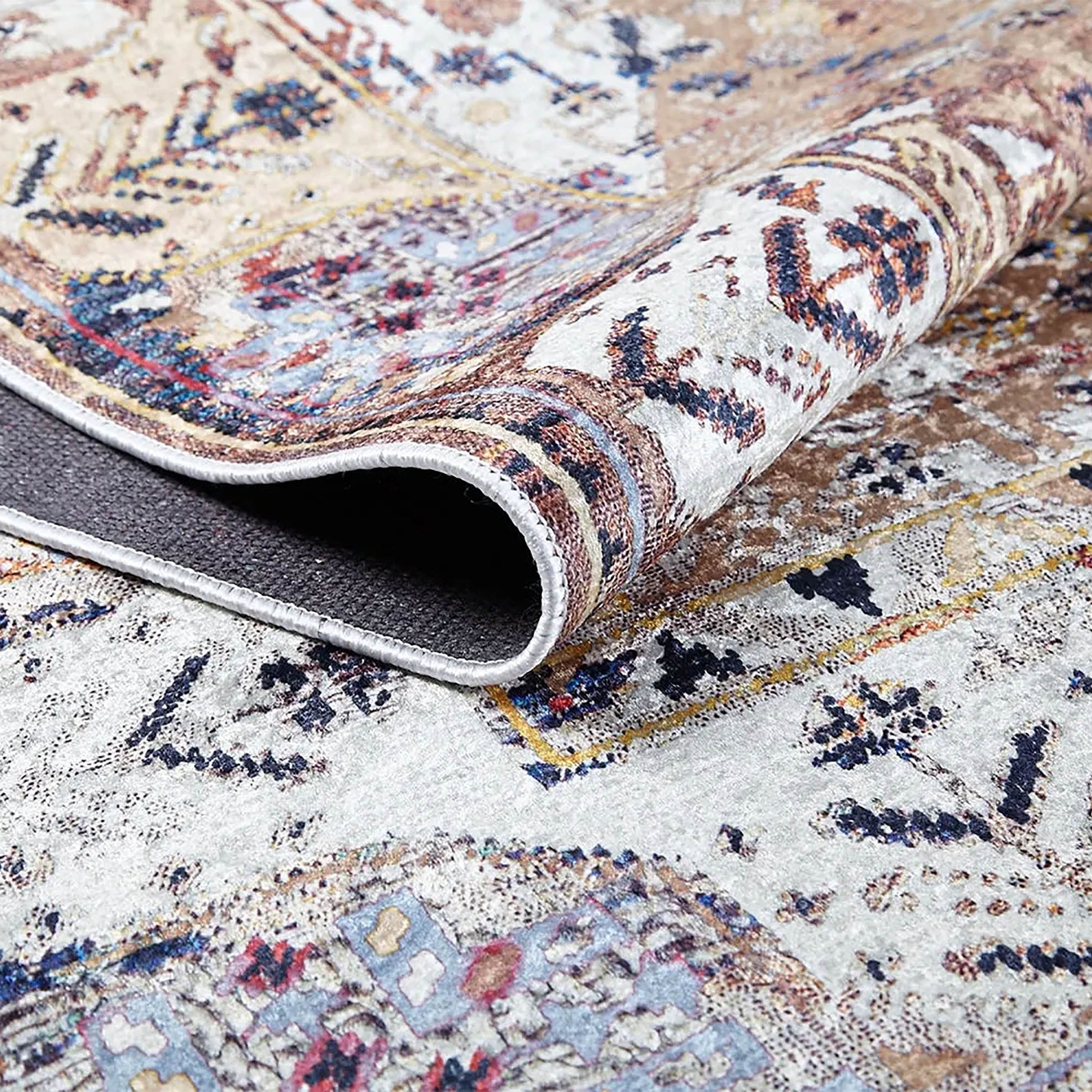 Kenia Turkish Bohemian Modern Beige Rug