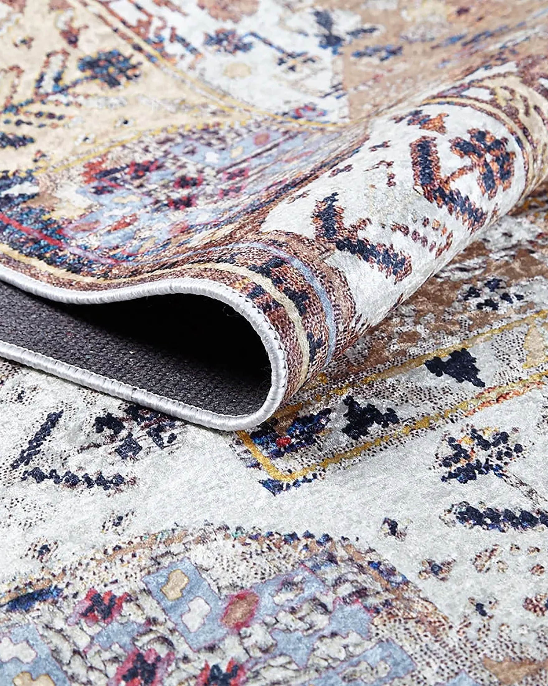 Kenia Turkish Bohemian Modern Beige Rug