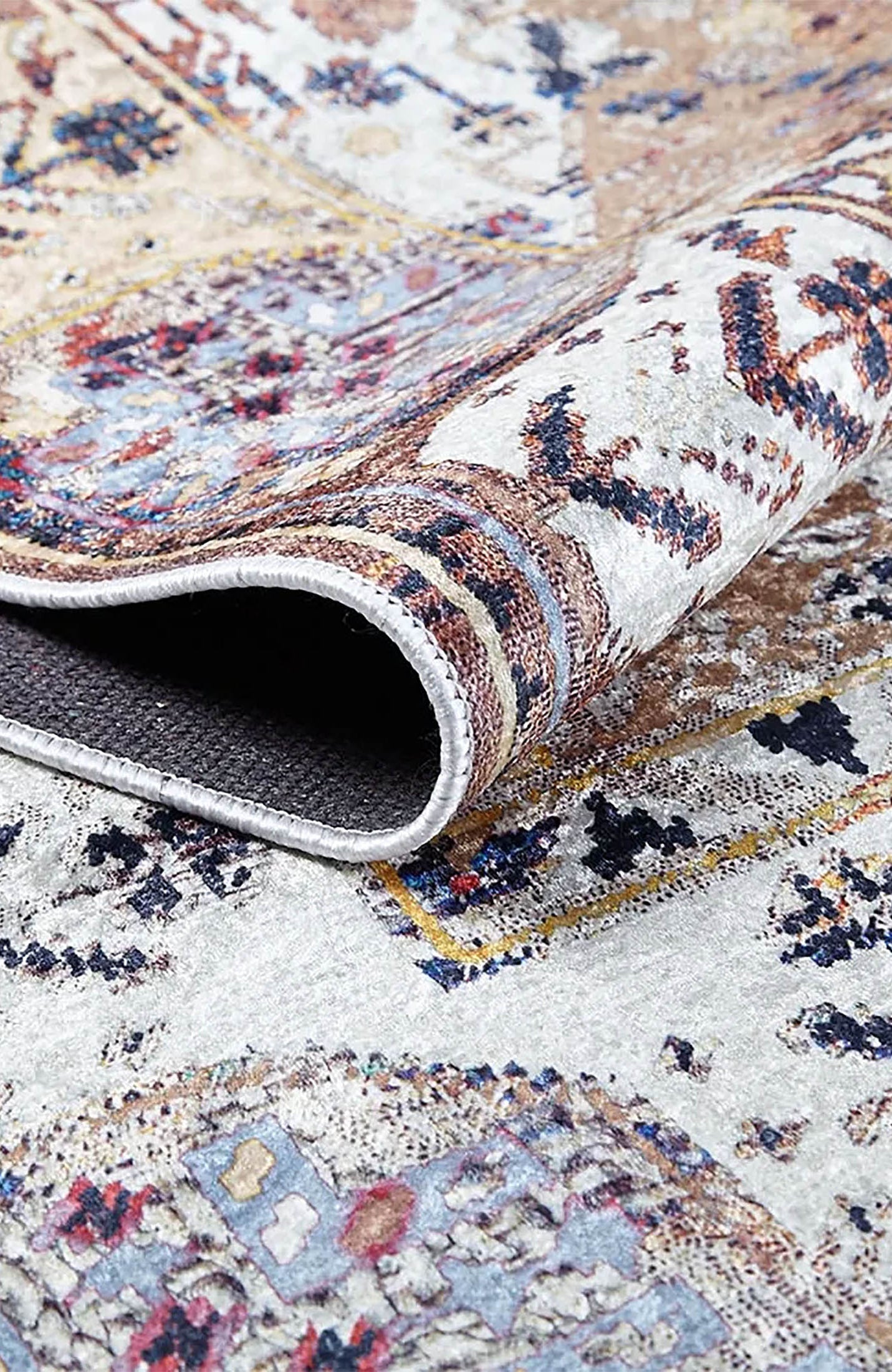 Kenia Turkish Bohemian Modern Beige Rug