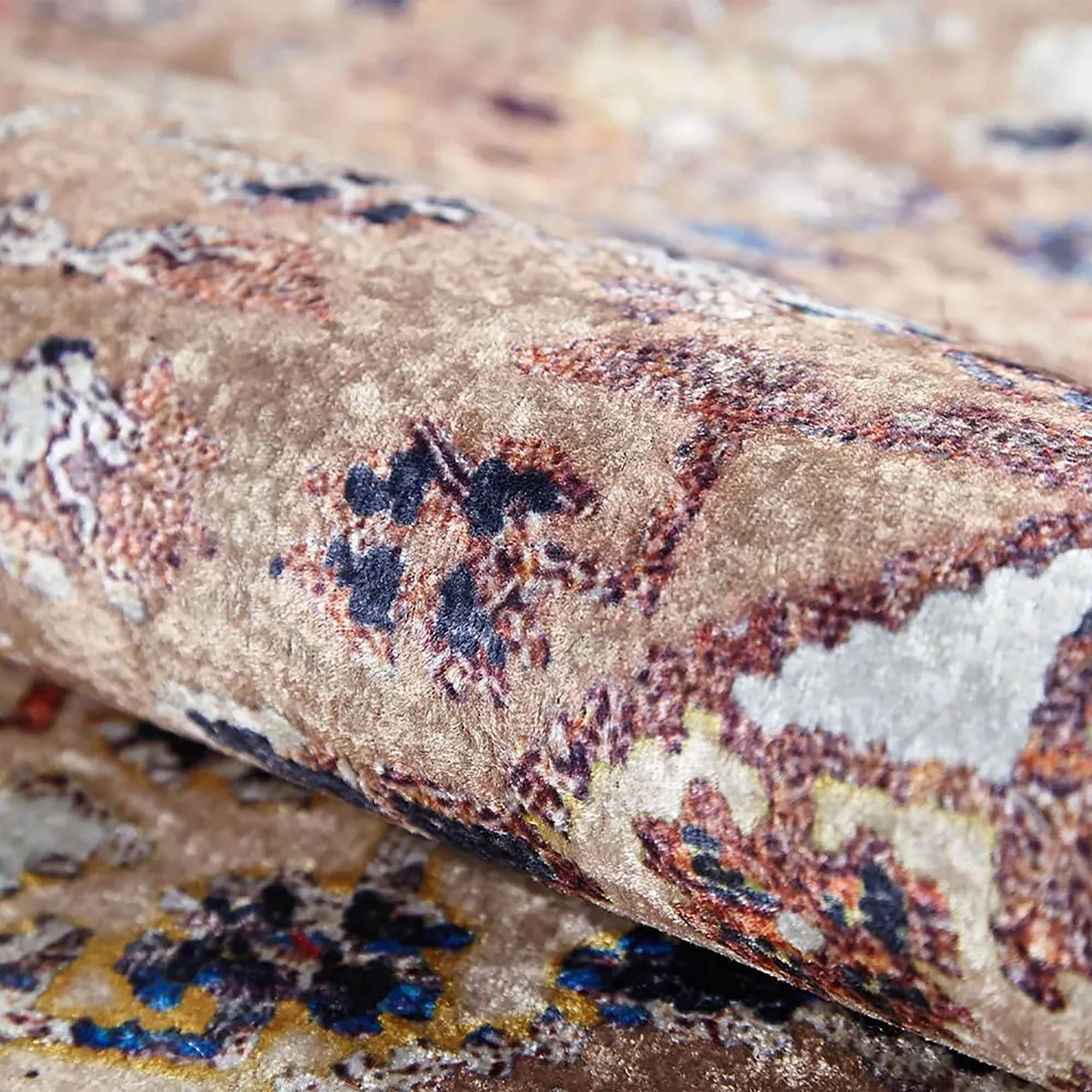 Kenia Turkish Bohemian Modern Beige Rug