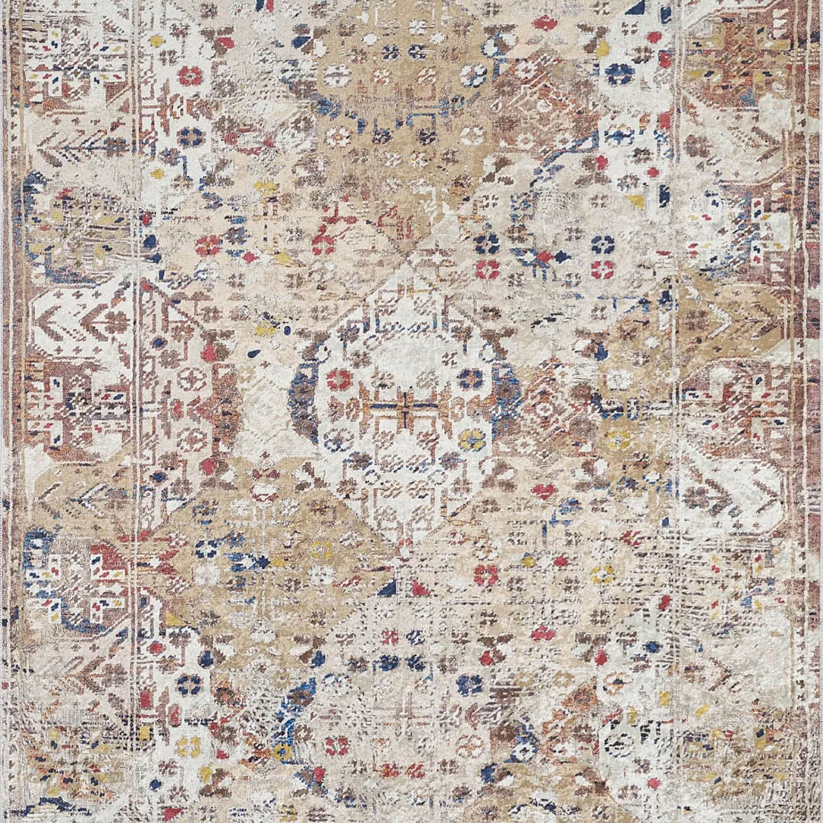 Luisa Turkish Bohemian Modern Beige Rug