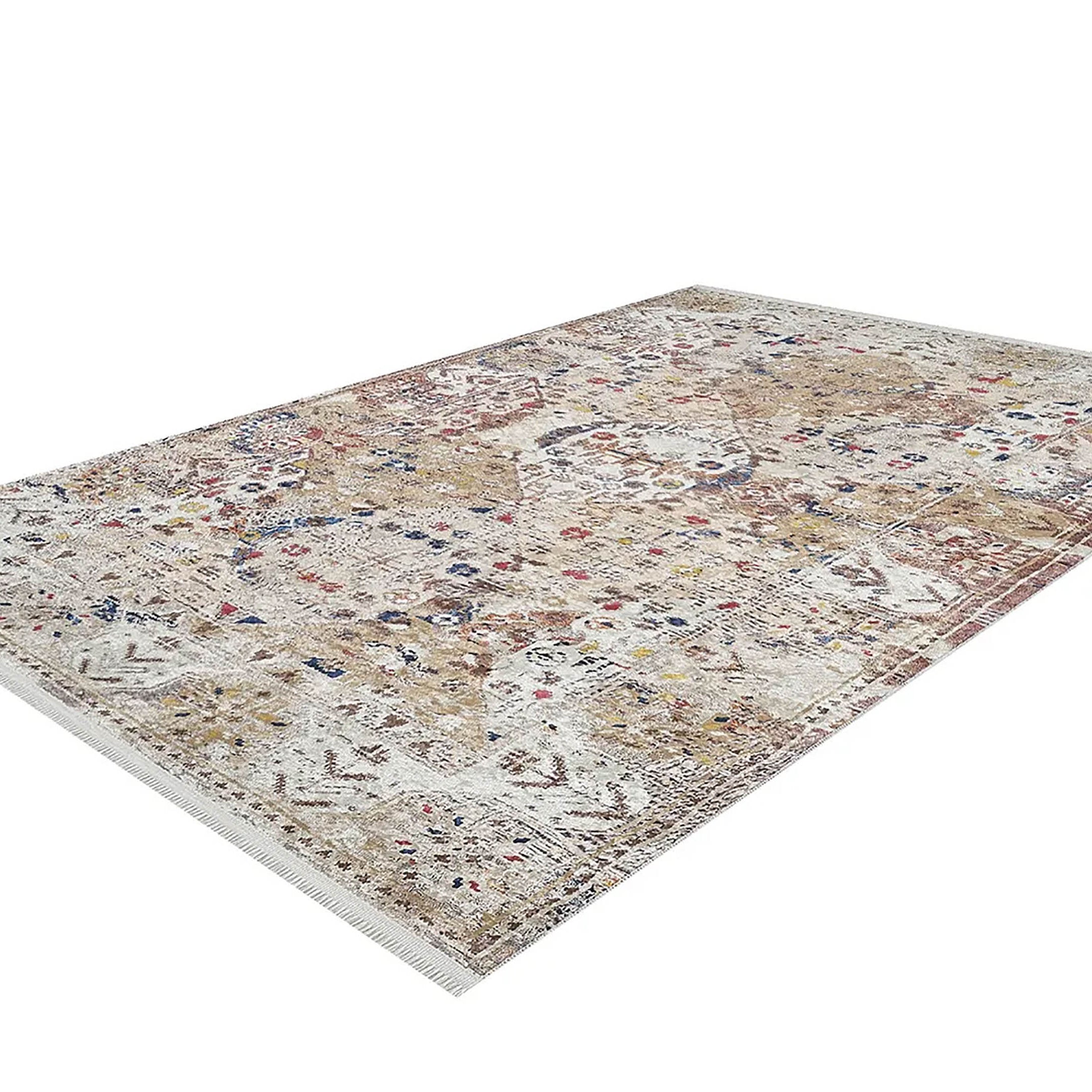 Luisa Turkish Bohemian Modern Beige Rug
