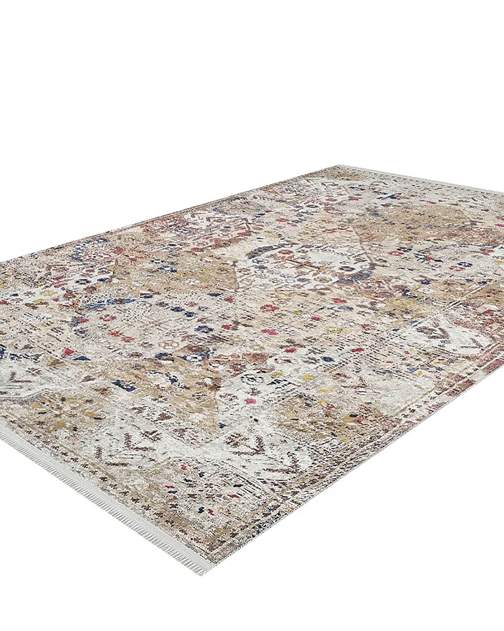 Luisa Turkish Bohemian Modern Beige Rug