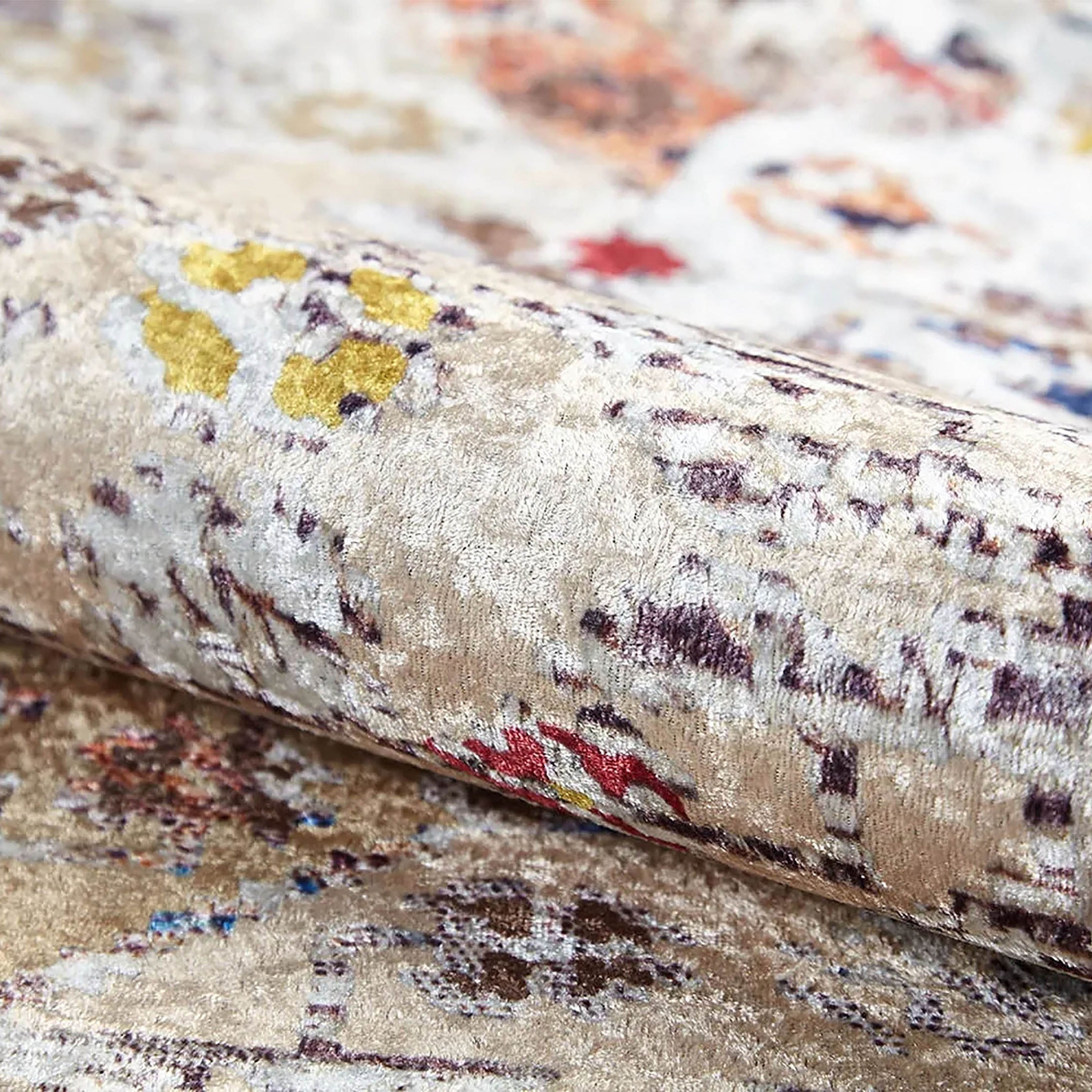 Luisa Turkish Bohemian Modern Beige Rug