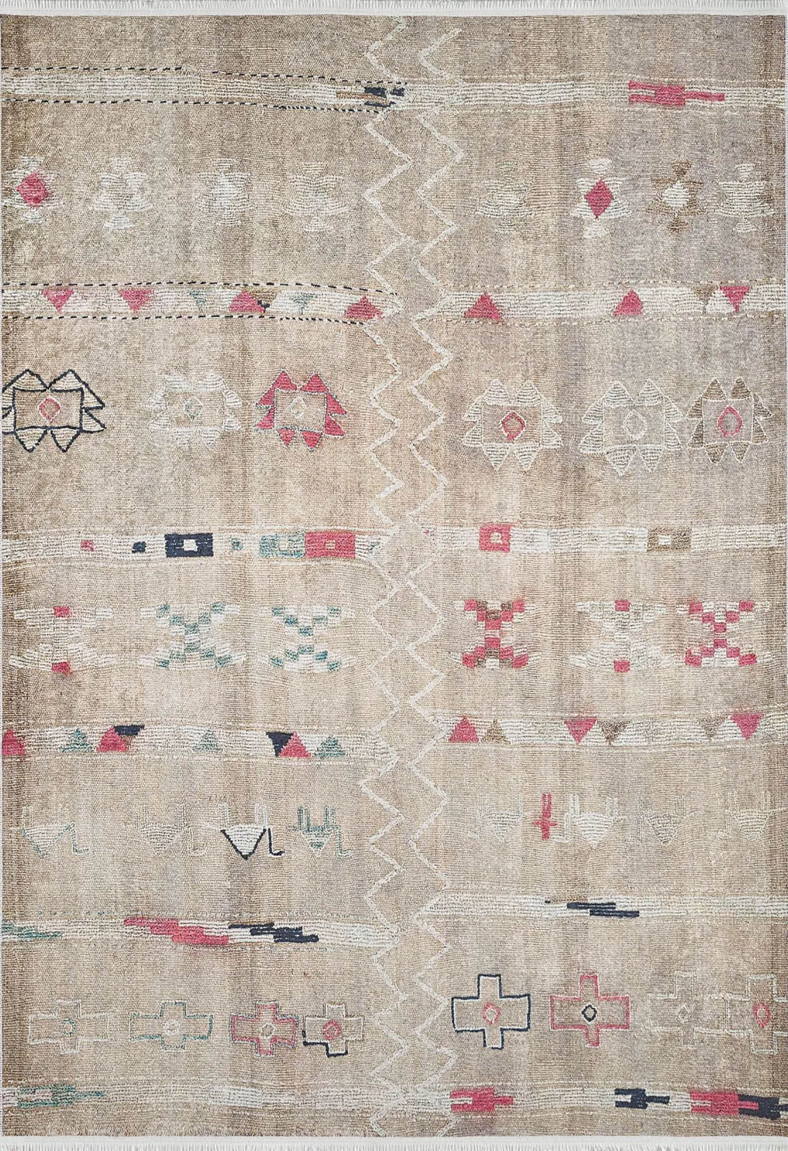 Mazie Turkish Kilim Pinkish Beige Rug