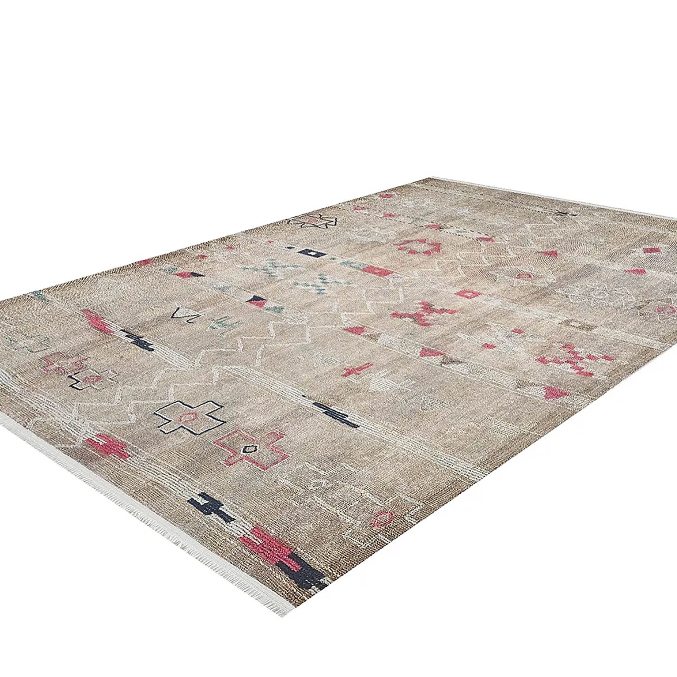 Mazie Turkish Kilim Pinkish Beige Rug