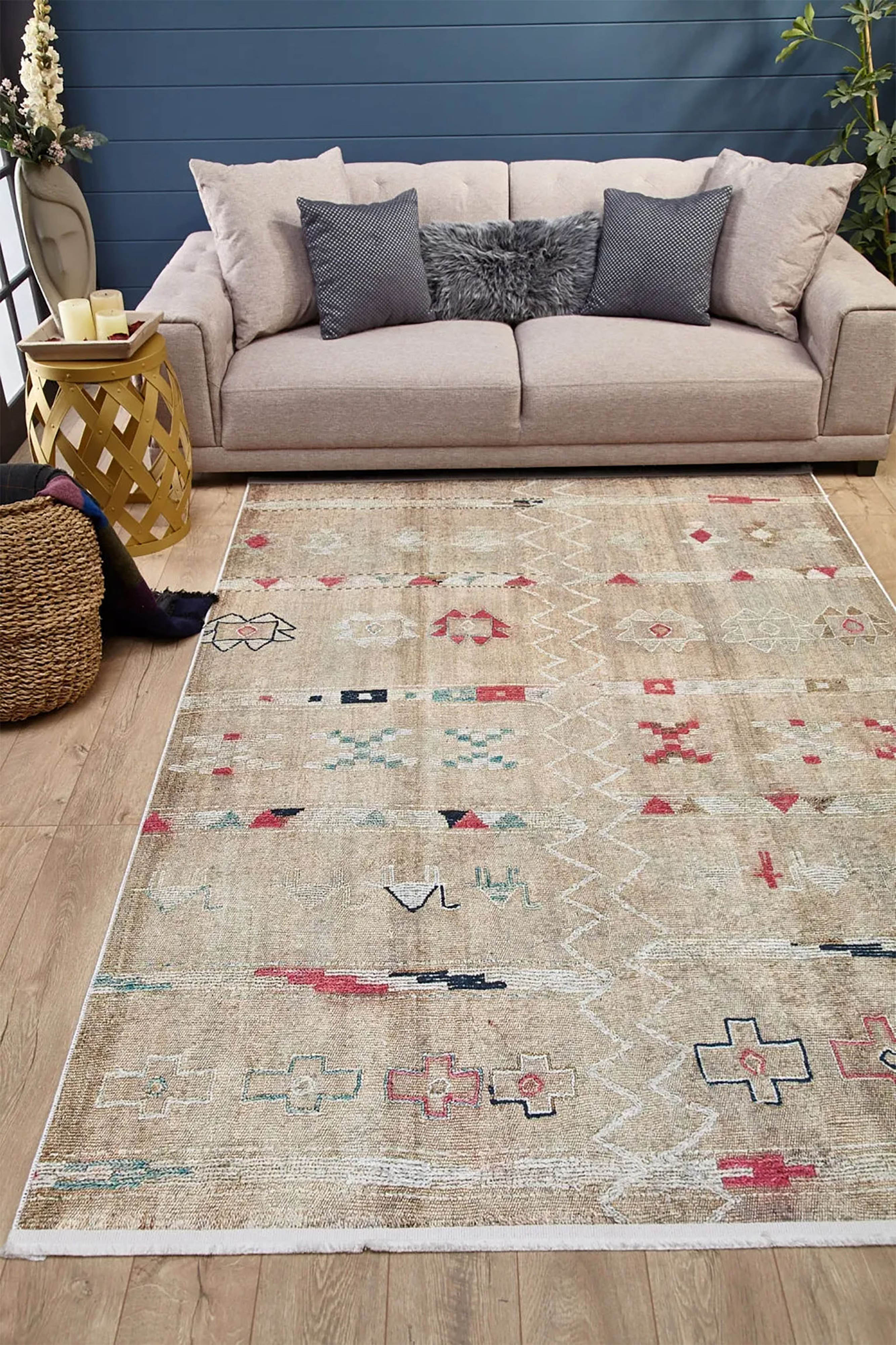 Mazie Turkish Kilim Pinkish Beige Rug