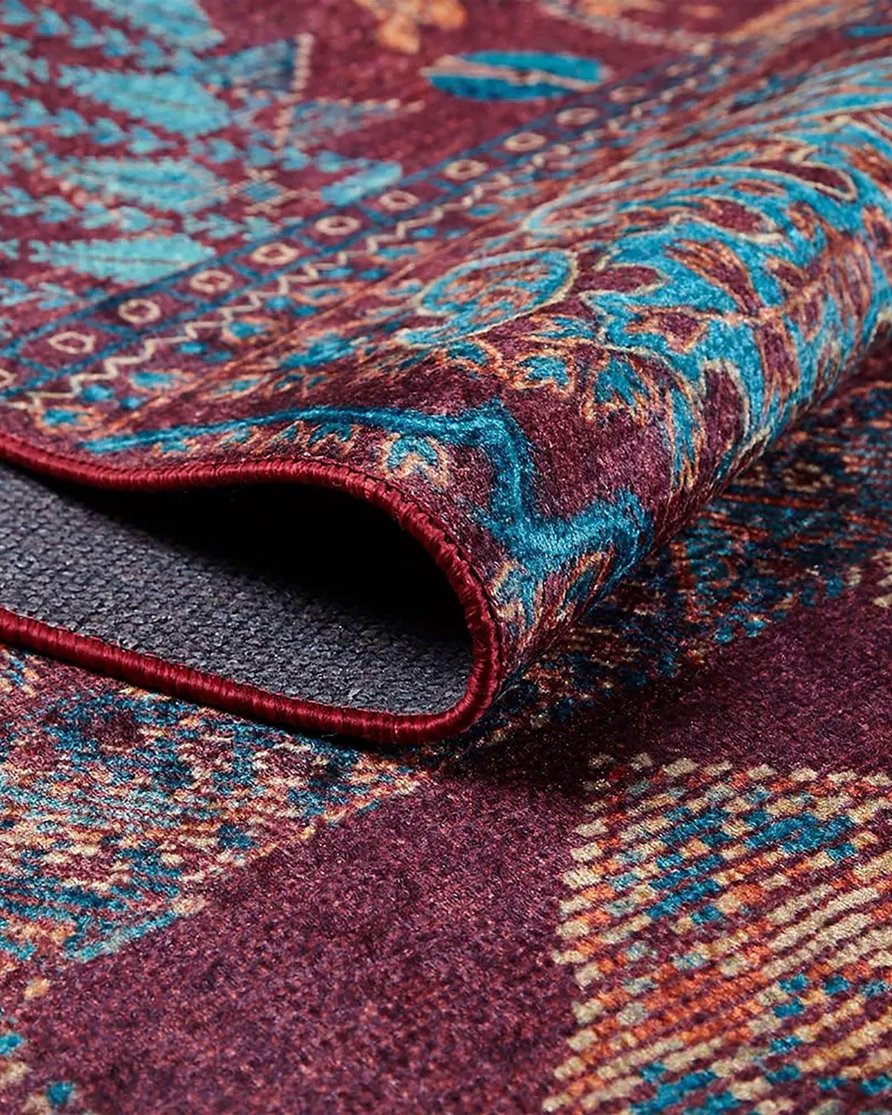 Cansel Unique Red Turkish Tribal Rug