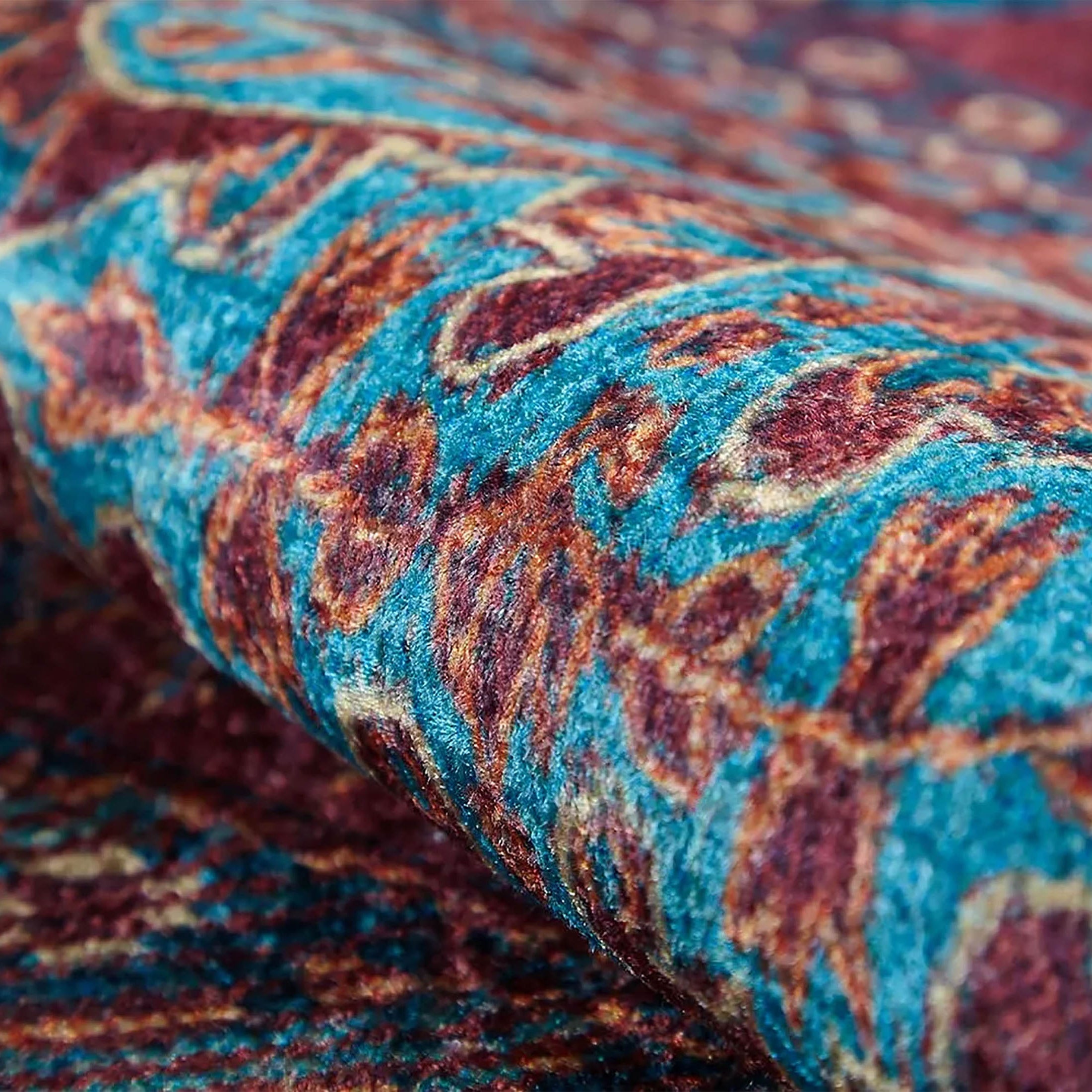 Cansel Unique Red Turkish Tribal Rug