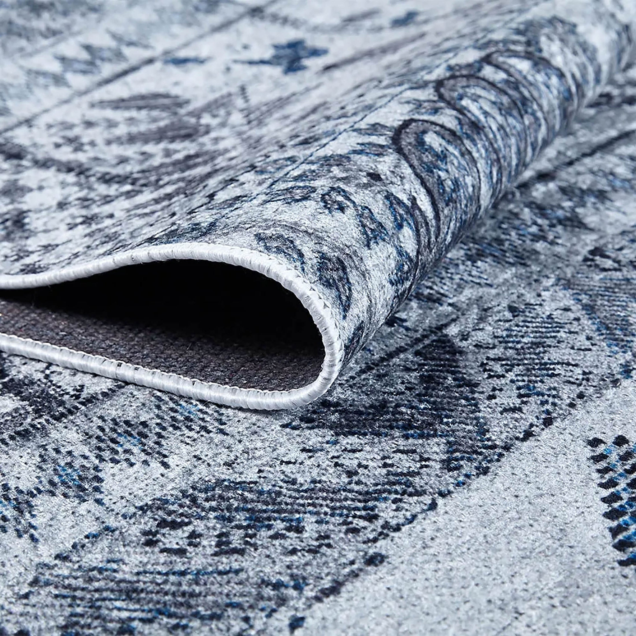 Dalya Unique Gray Turkish Tribal Rug