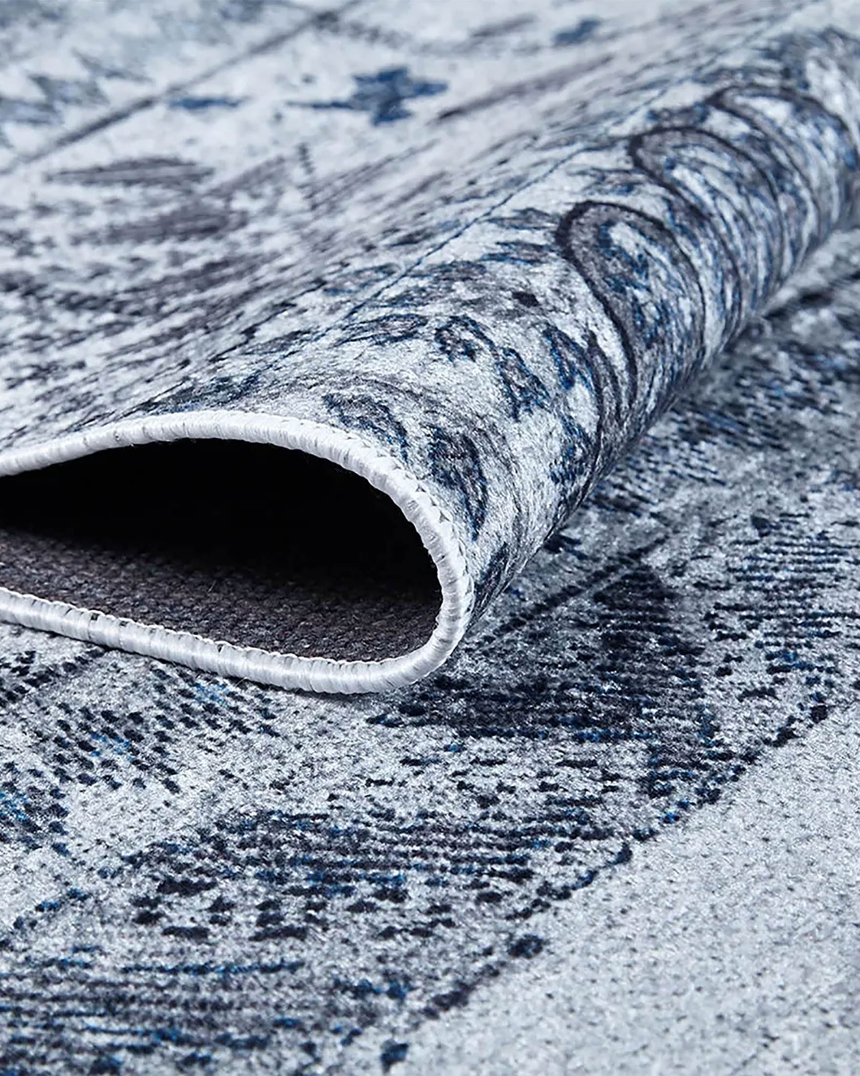 Dalya Unique Gray Turkish Tribal Rug