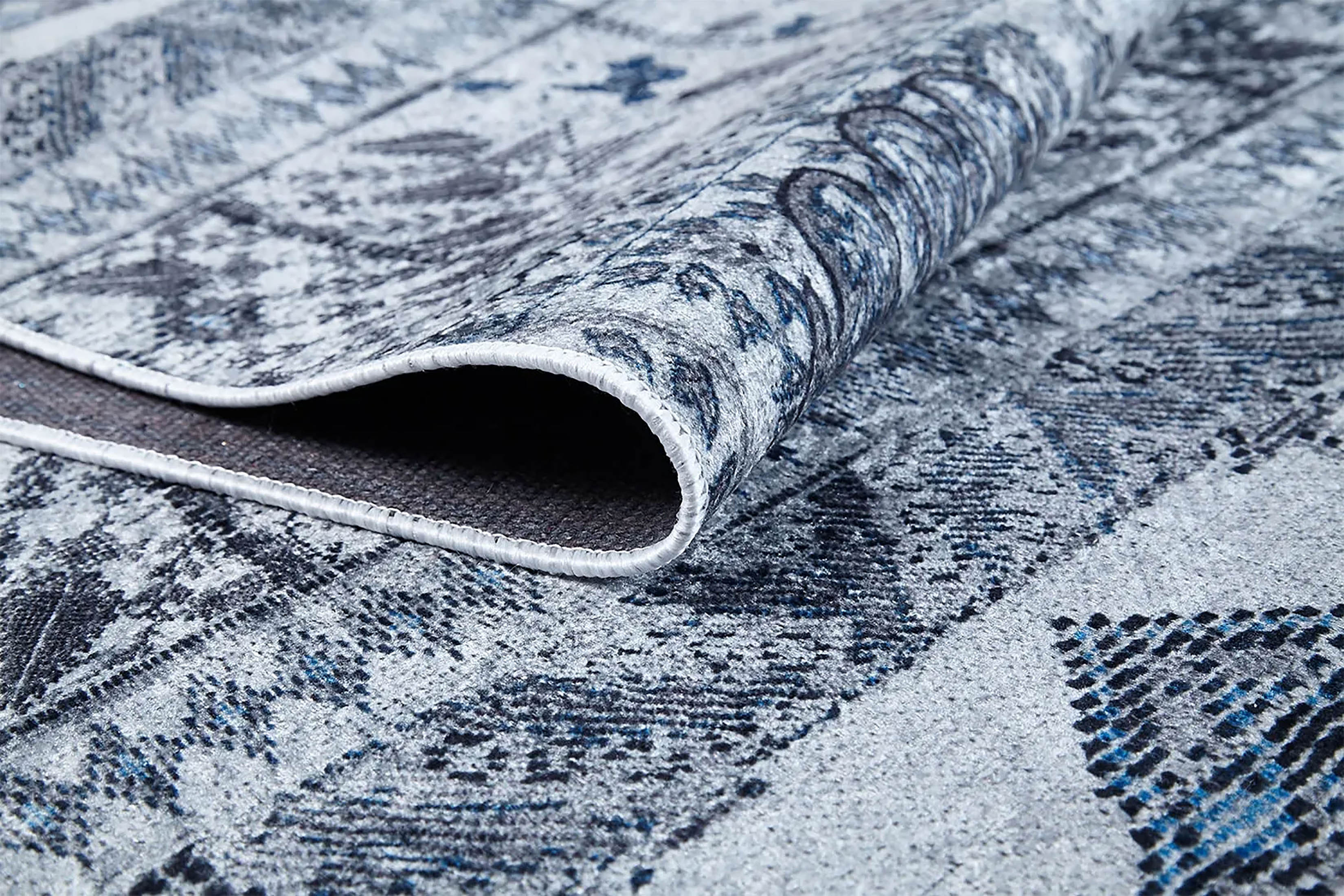 Dalya Unique Gray Turkish Tribal Rug