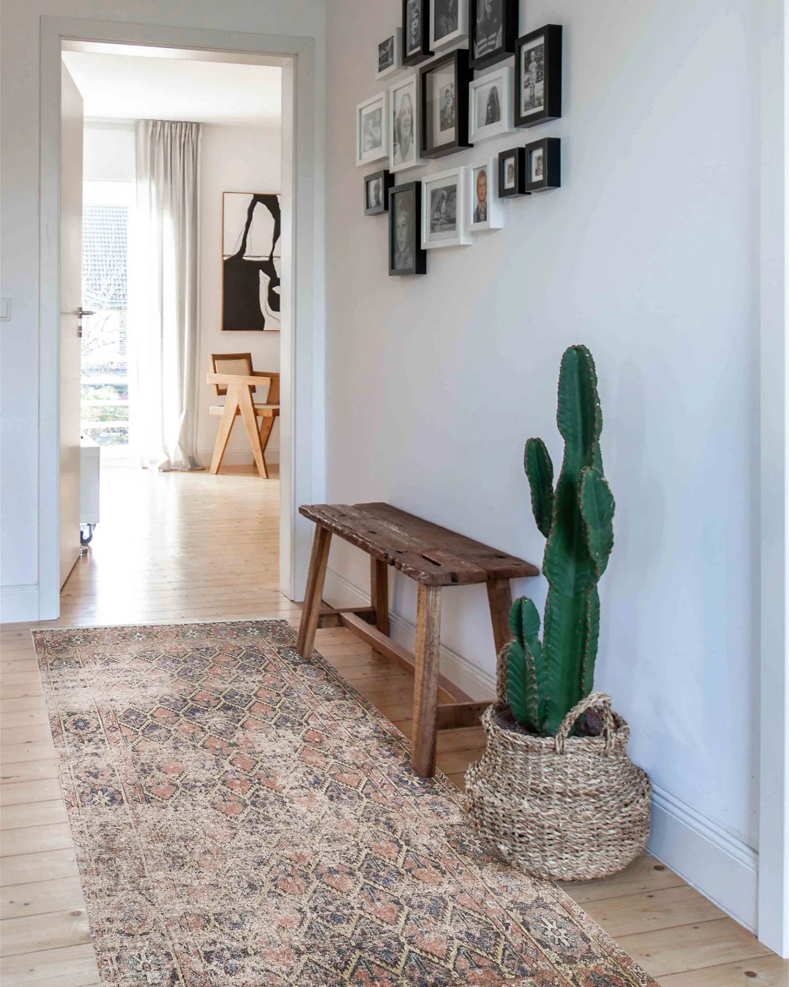 Amaya Honeycomb Unique Light Pink Turkish Modern Rug