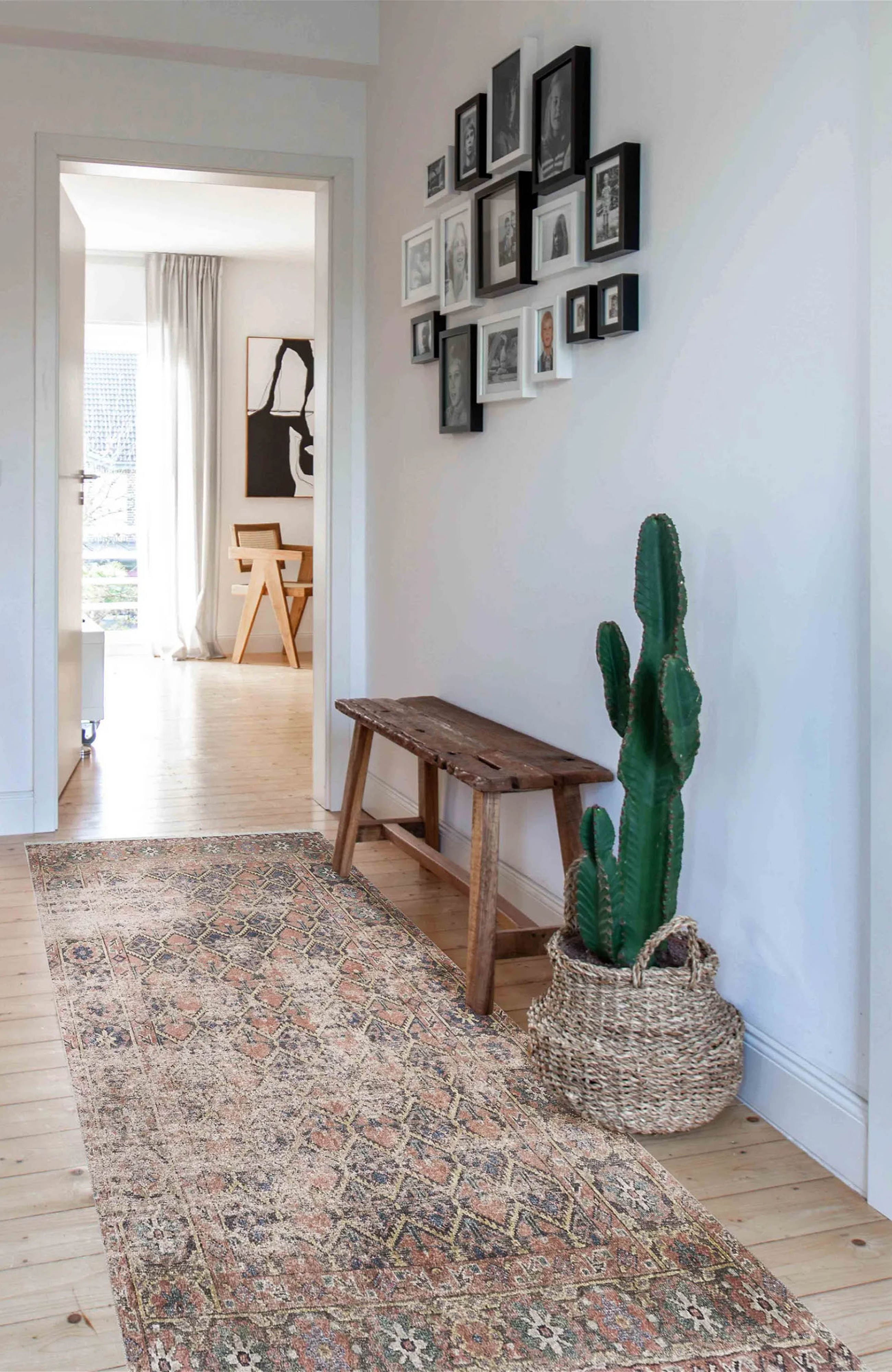 Amaya Honeycomb Unique Light Pink Turkish Modern Rug