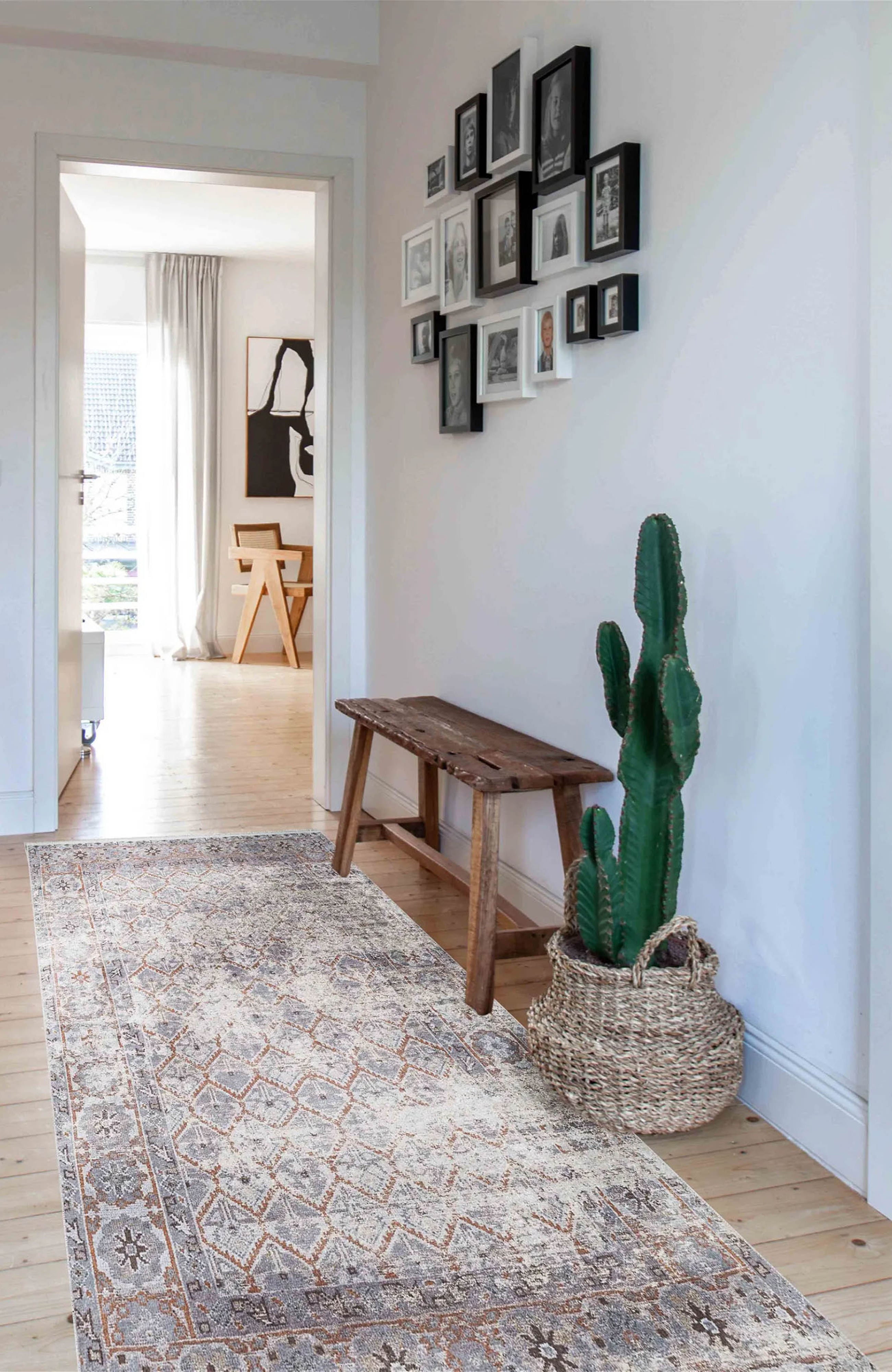 Kaylee Honeycomb Unique Gray Turkish Modern Rug