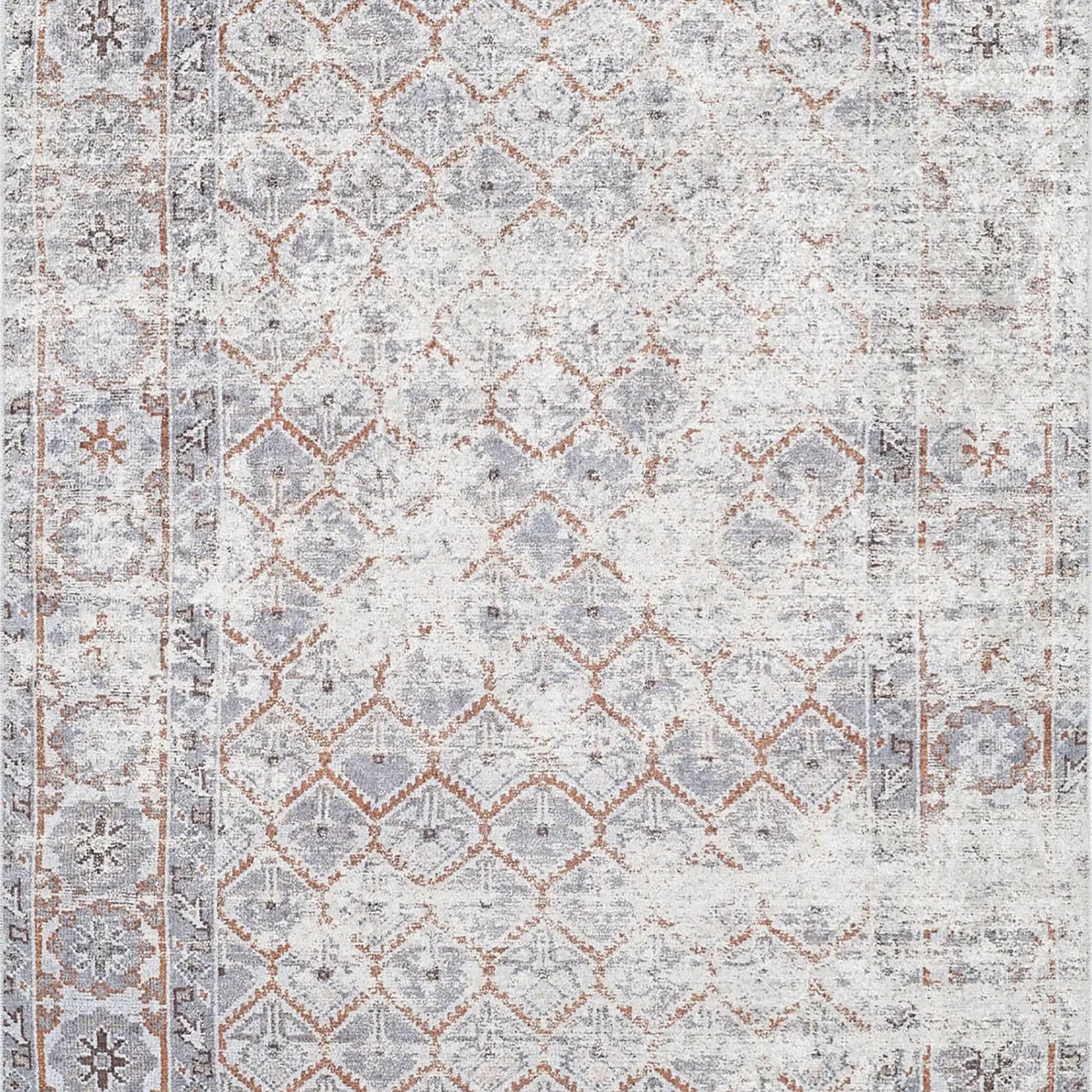 Kaylee Honeycomb Unique Gray Turkish Modern Rug