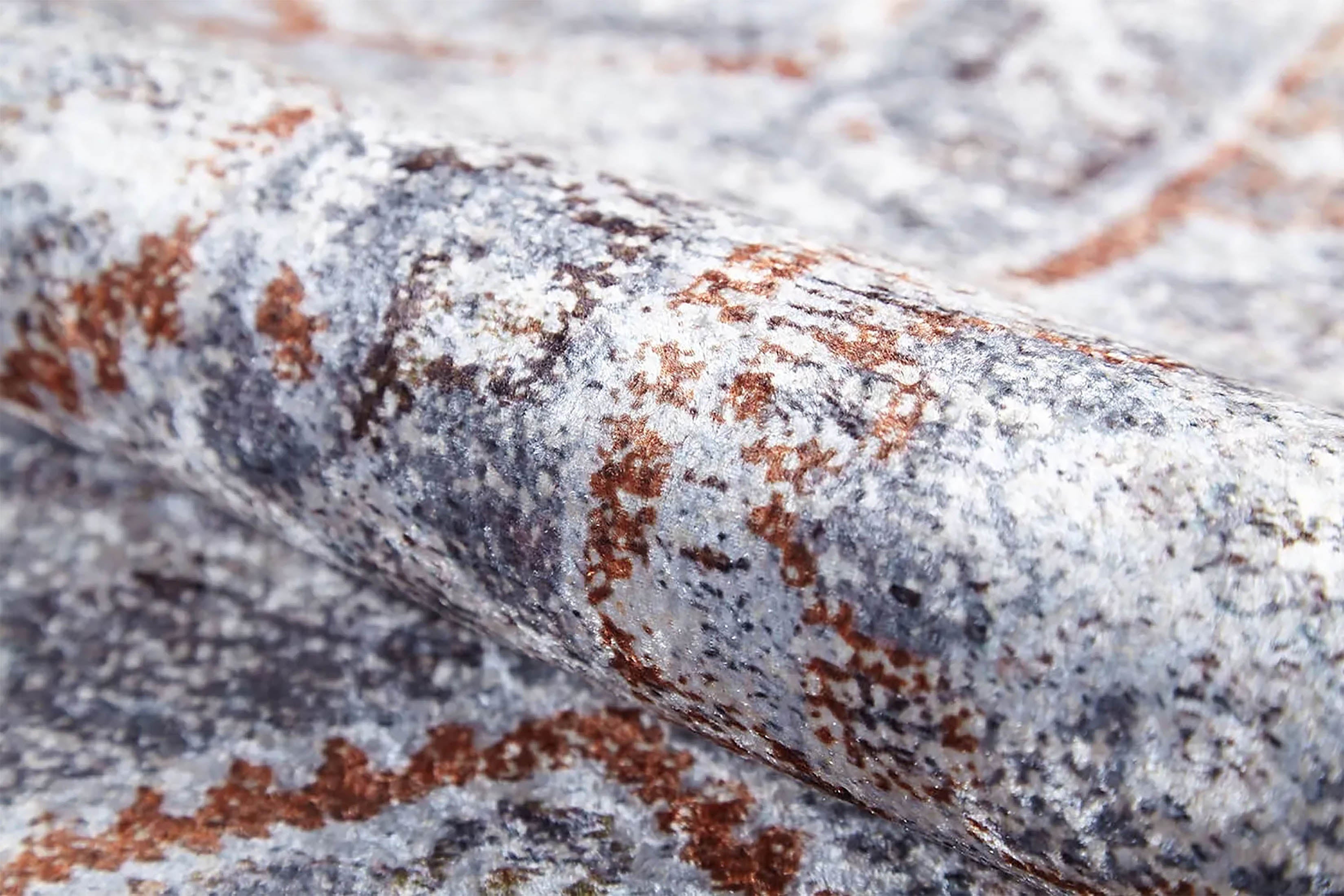 Kaylee Honeycomb Unique Gray Turkish Modern Rug