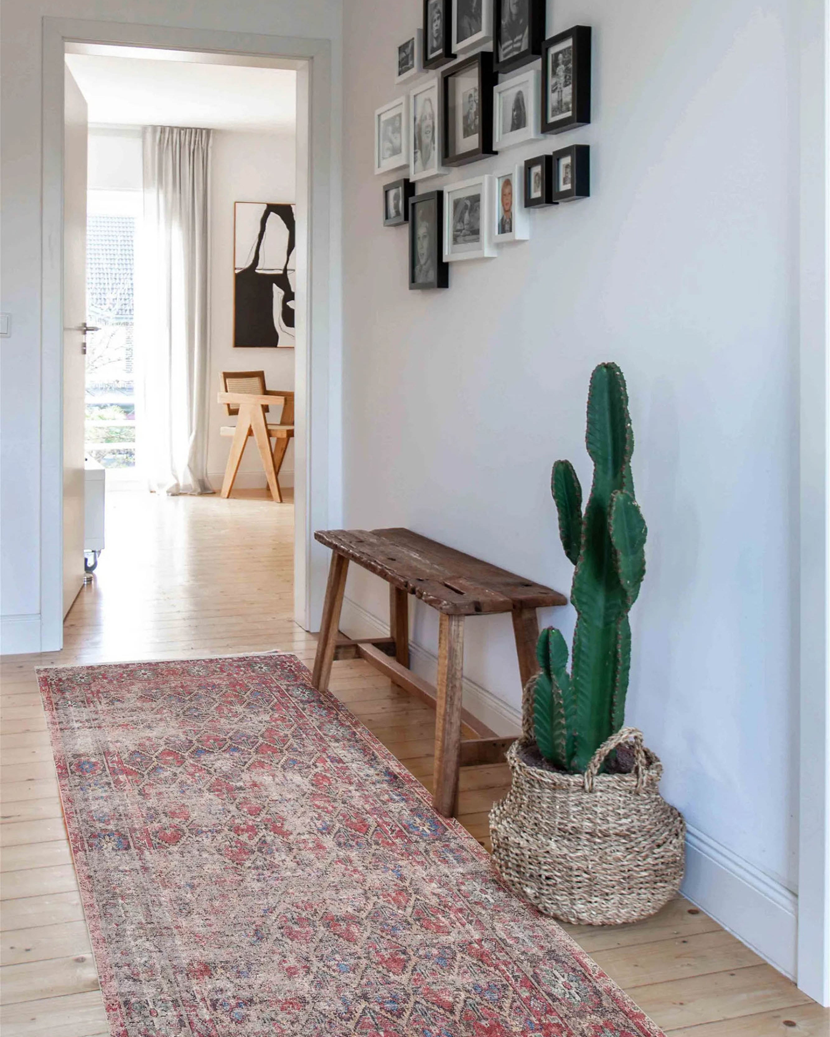 Ruth Honeycomb Unique Red Turkish Modern Rug