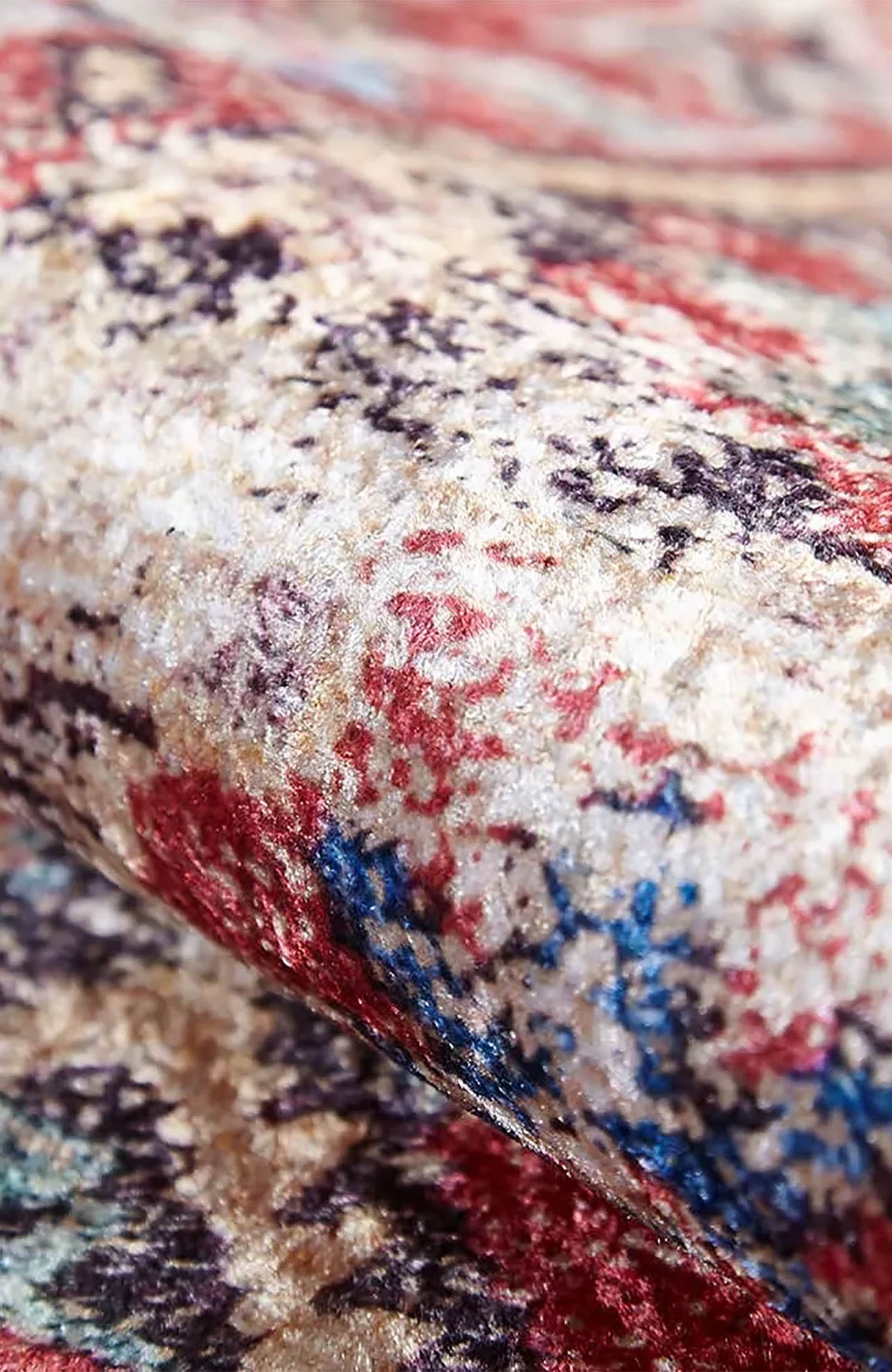 Ruth Honeycomb Unique Red Turkish Modern Rug