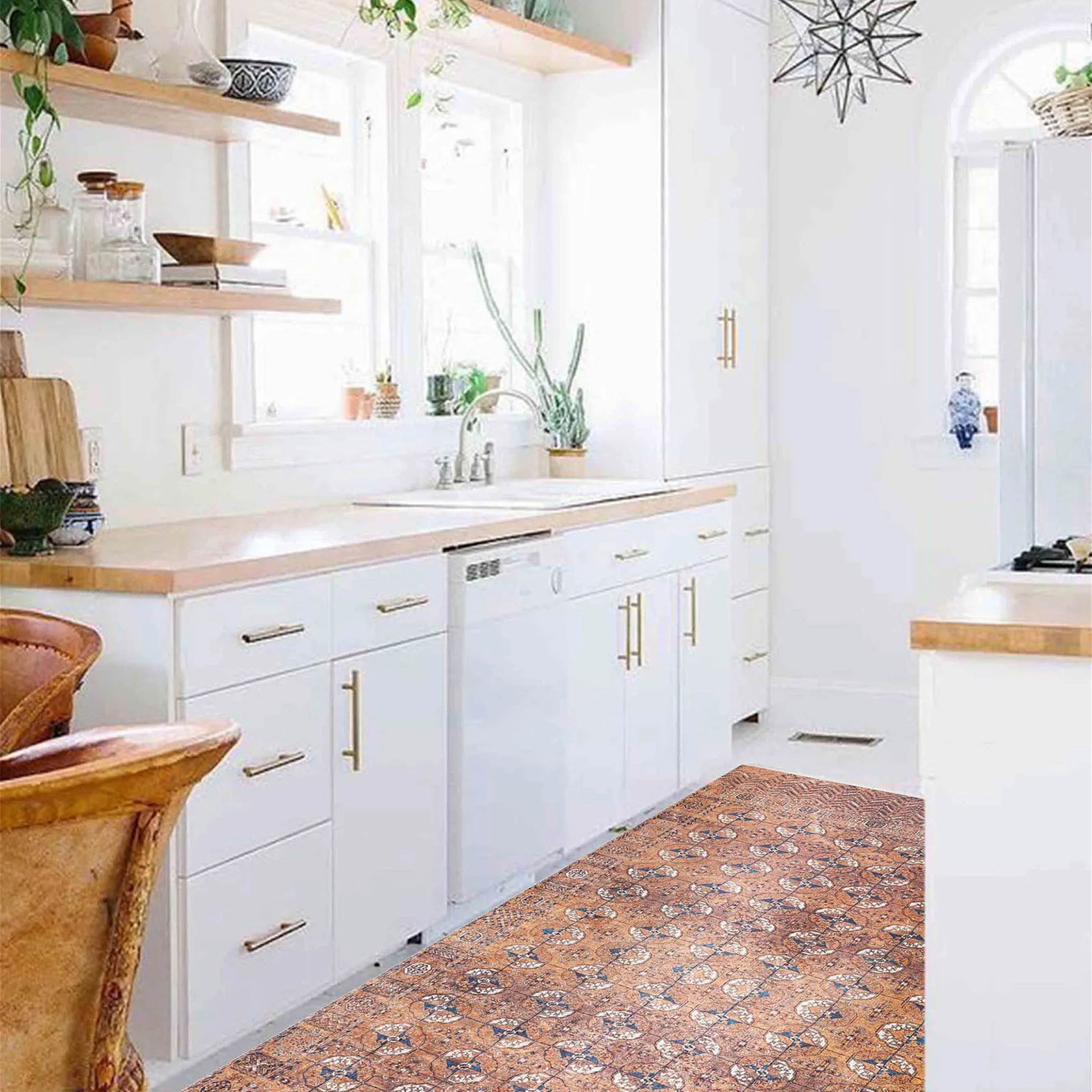 Arda Turkish Kilim Orange & Silver Rug