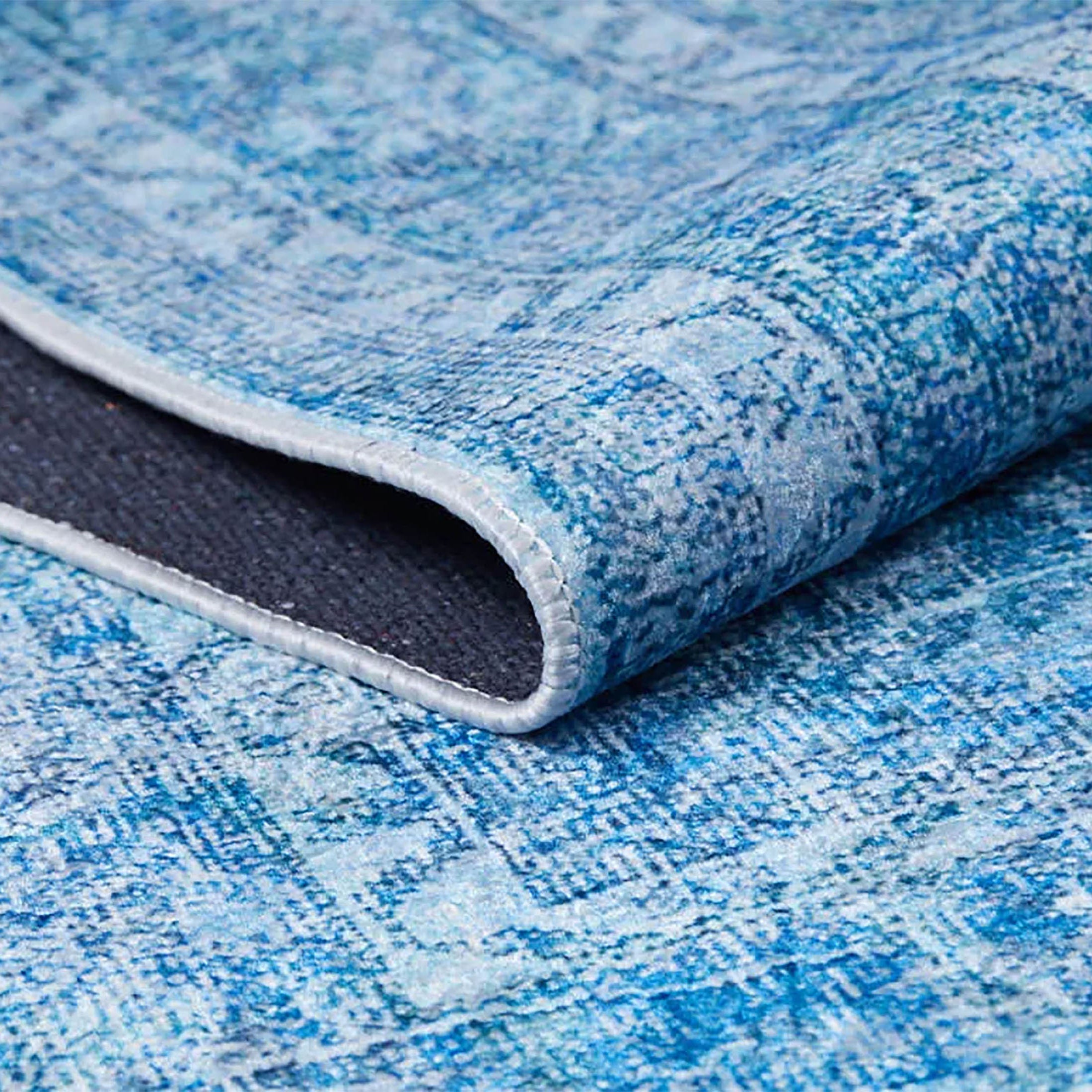 Seraphina Distressed Turkish Vintage Blue Rug