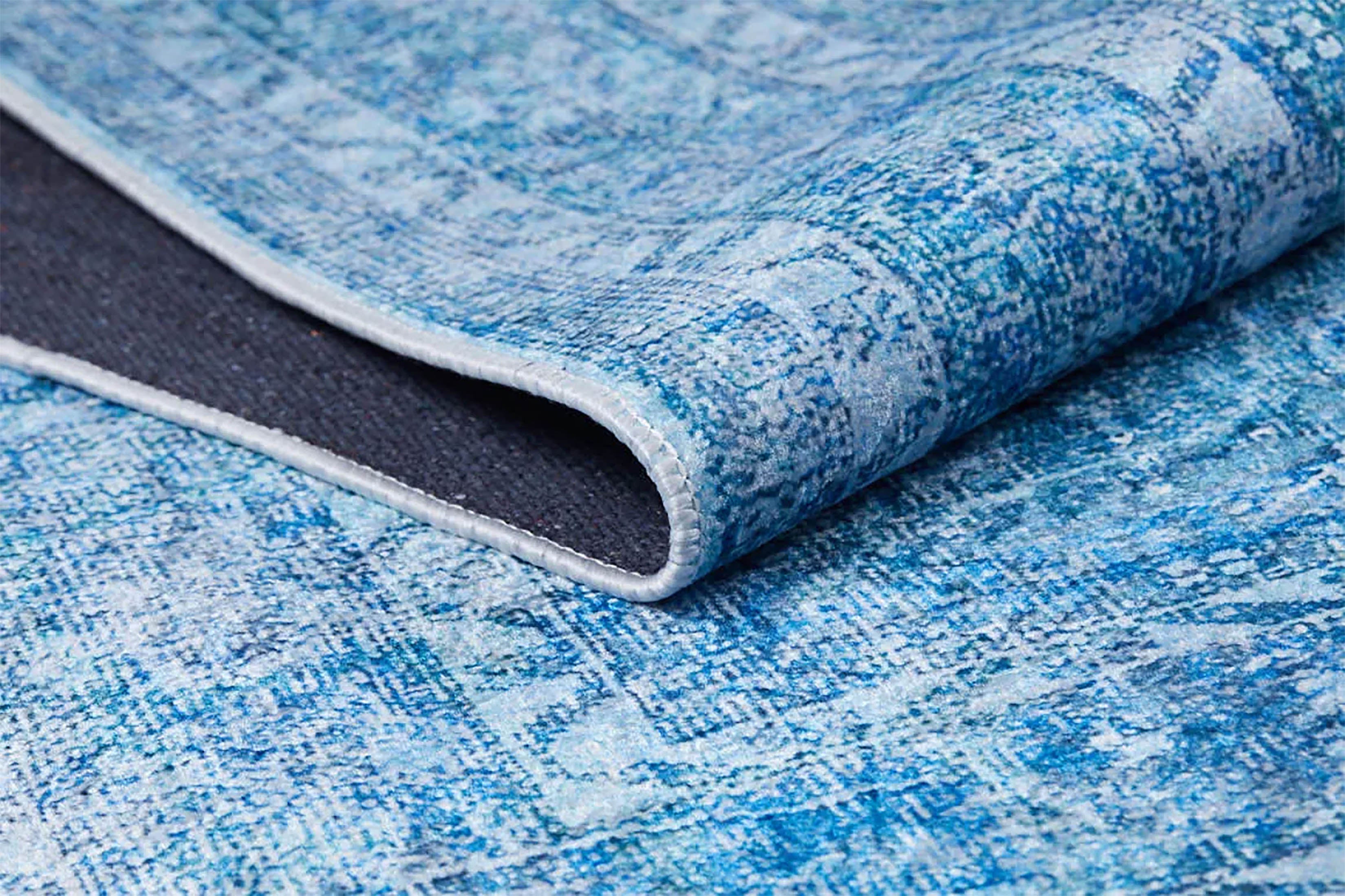 Seraphina Distressed Turkish Vintage Blue Rug