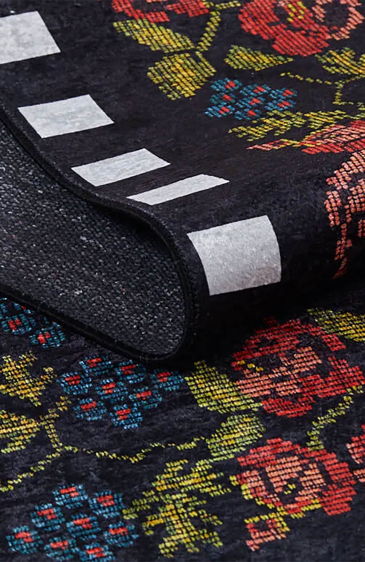 Kairi Turkish Karabagh Decorative Floral Geometric Rug