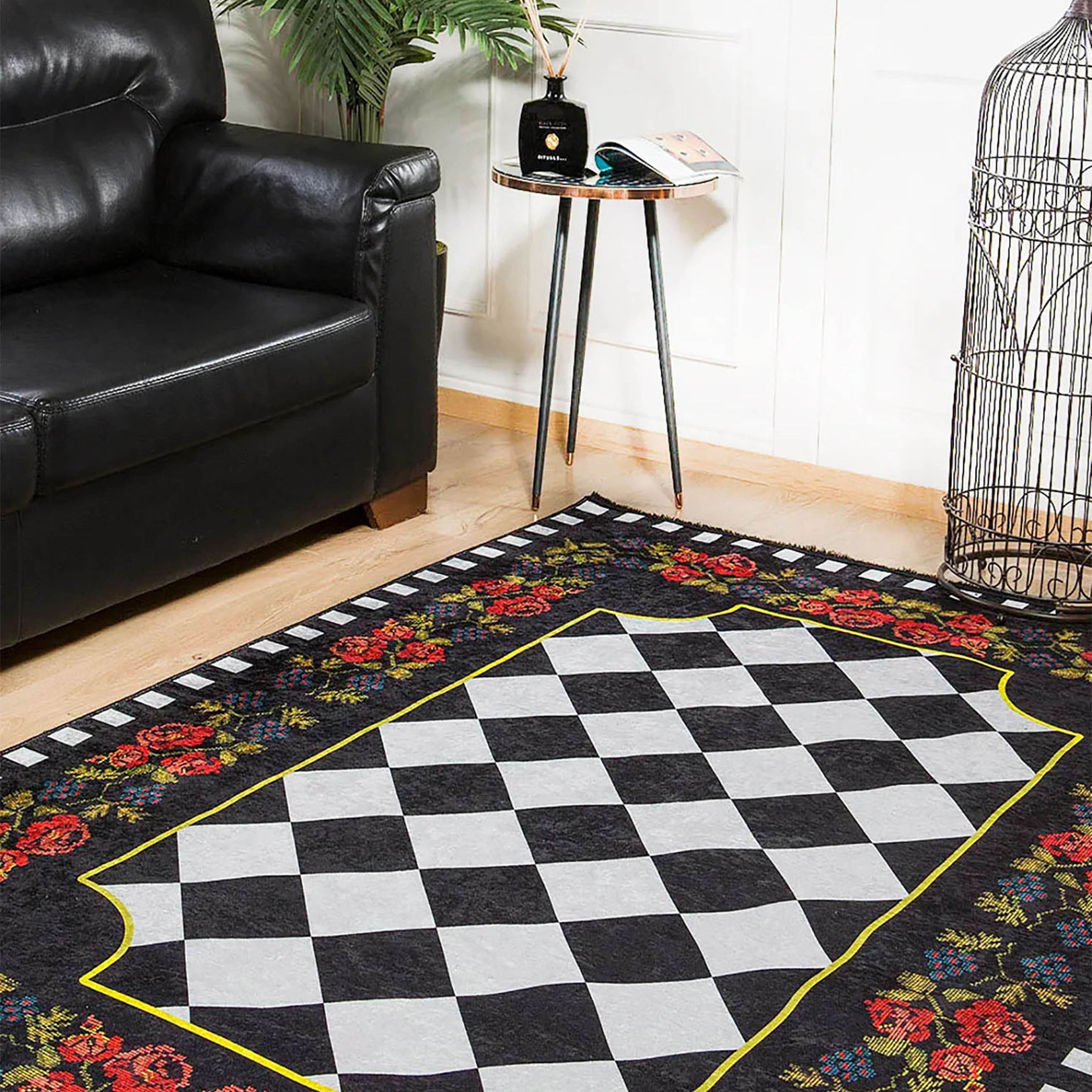 Kairi Turkish Karabagh Decorative Floral Geometric Rug