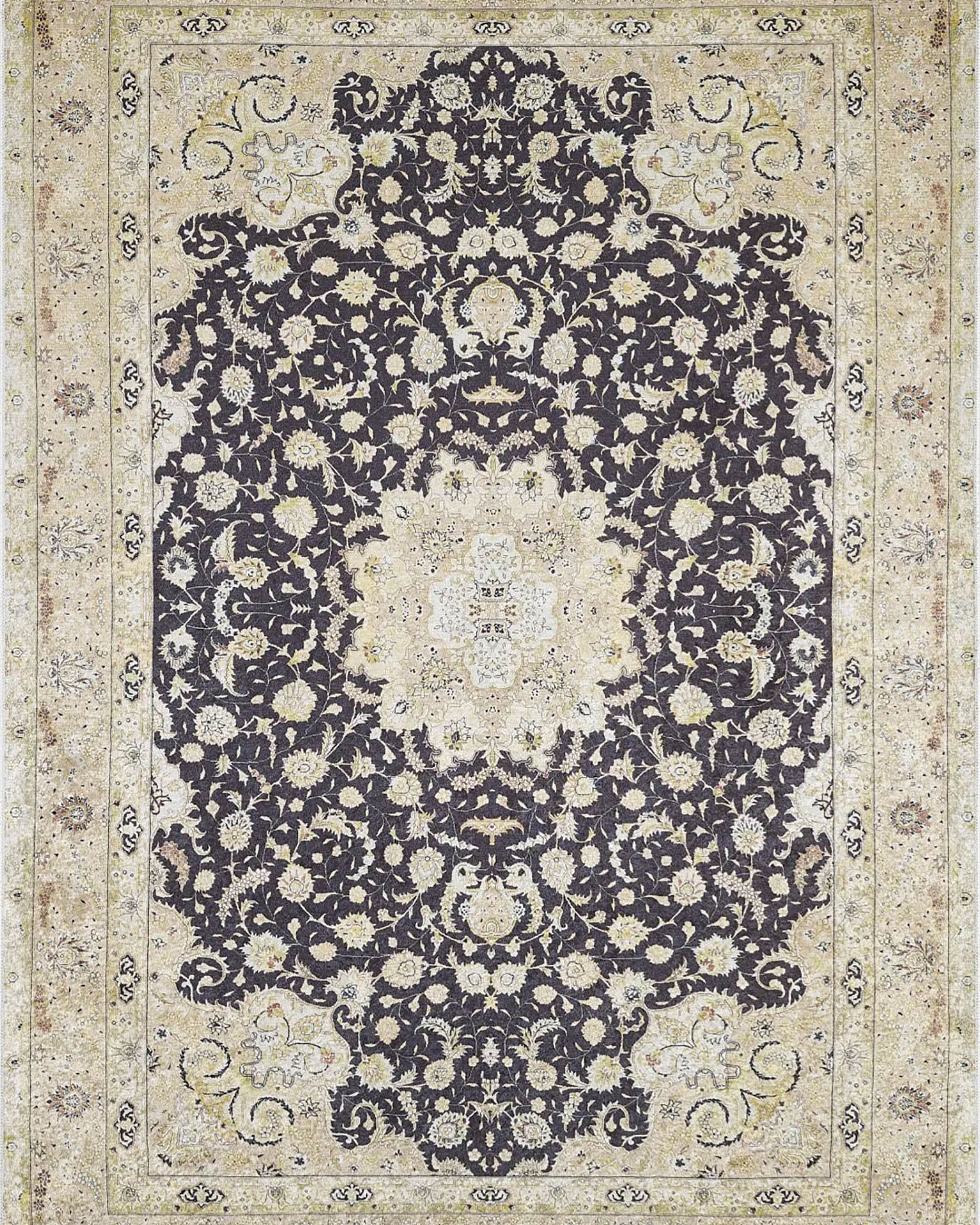 Aleyna Turkish Floral Traditional Vintage Rug